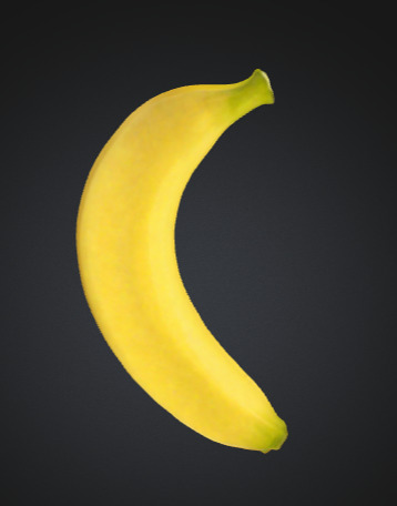 Sweet banana 3D model_1