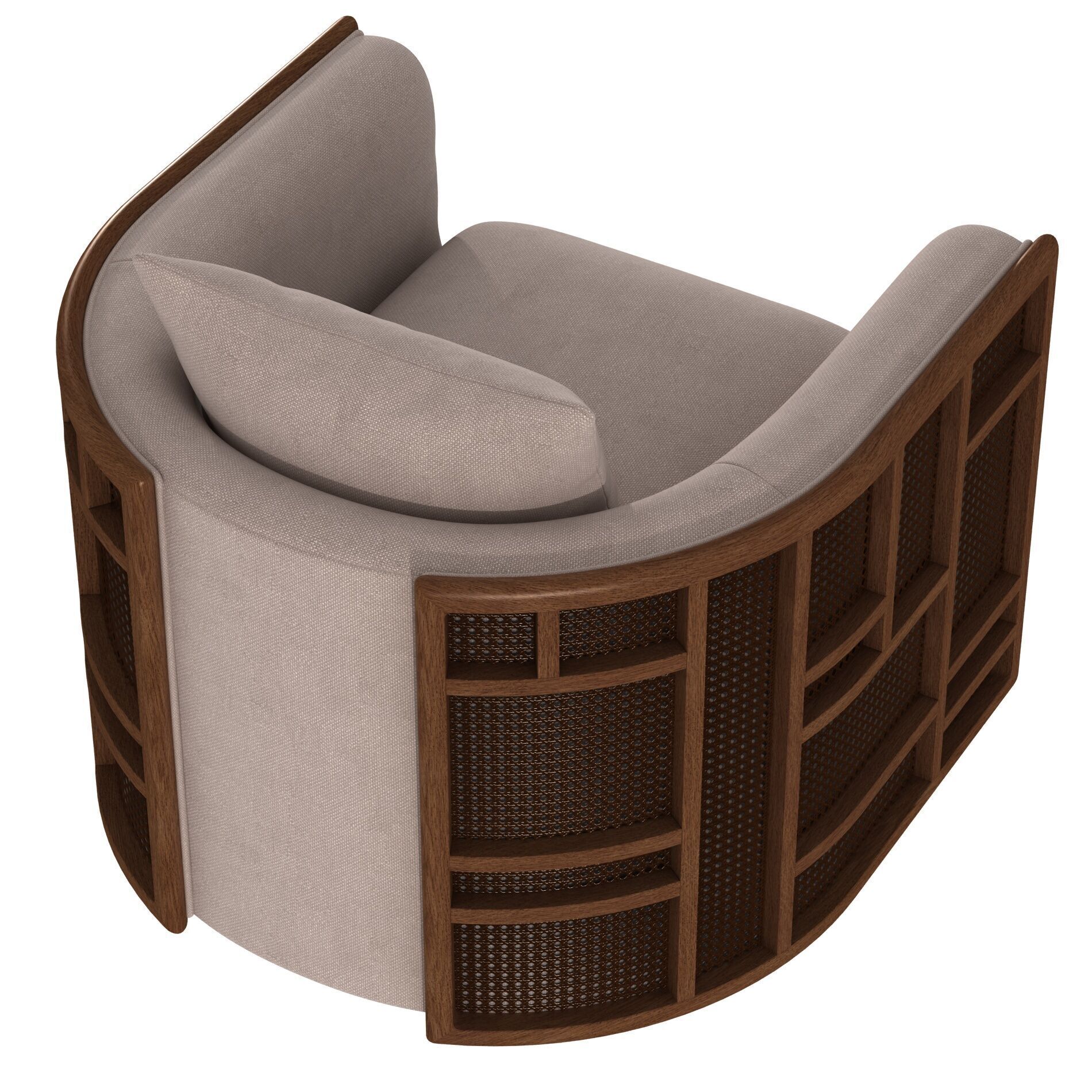 Four Hands June Swivel Chair 3D model_4