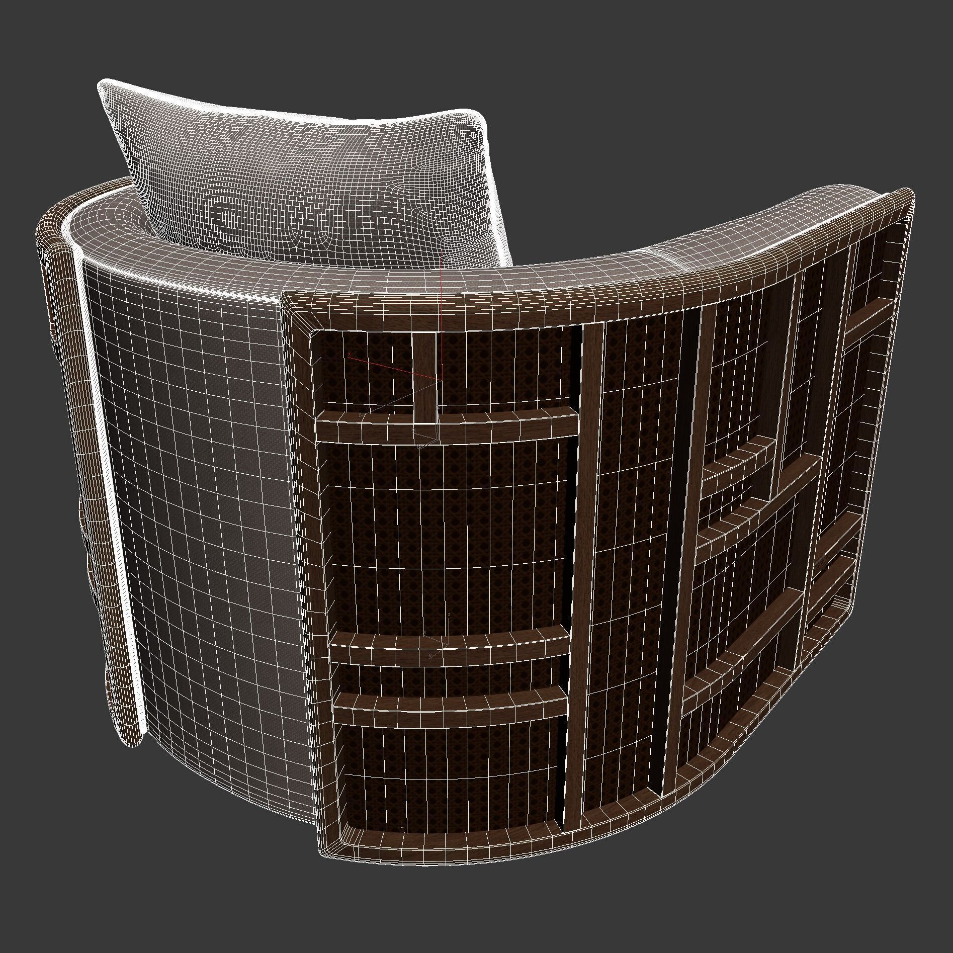 Four Hands June Swivel Chair 3D model_8