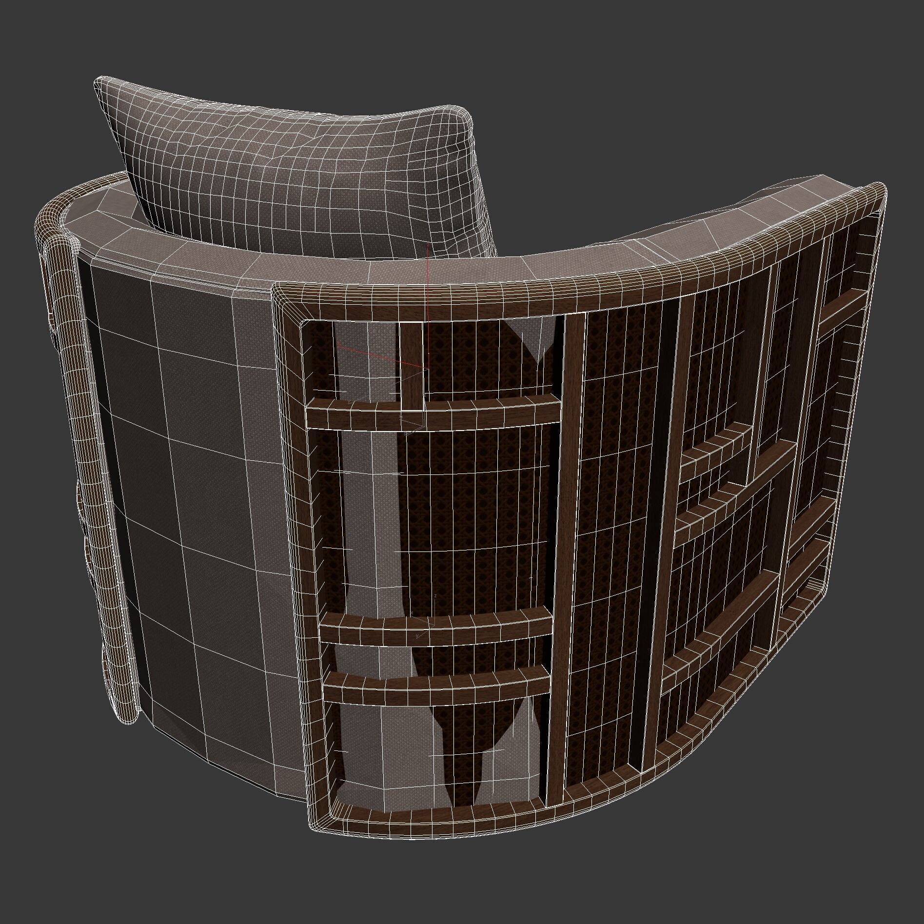 Four Hands June Swivel Chair 3D model_7