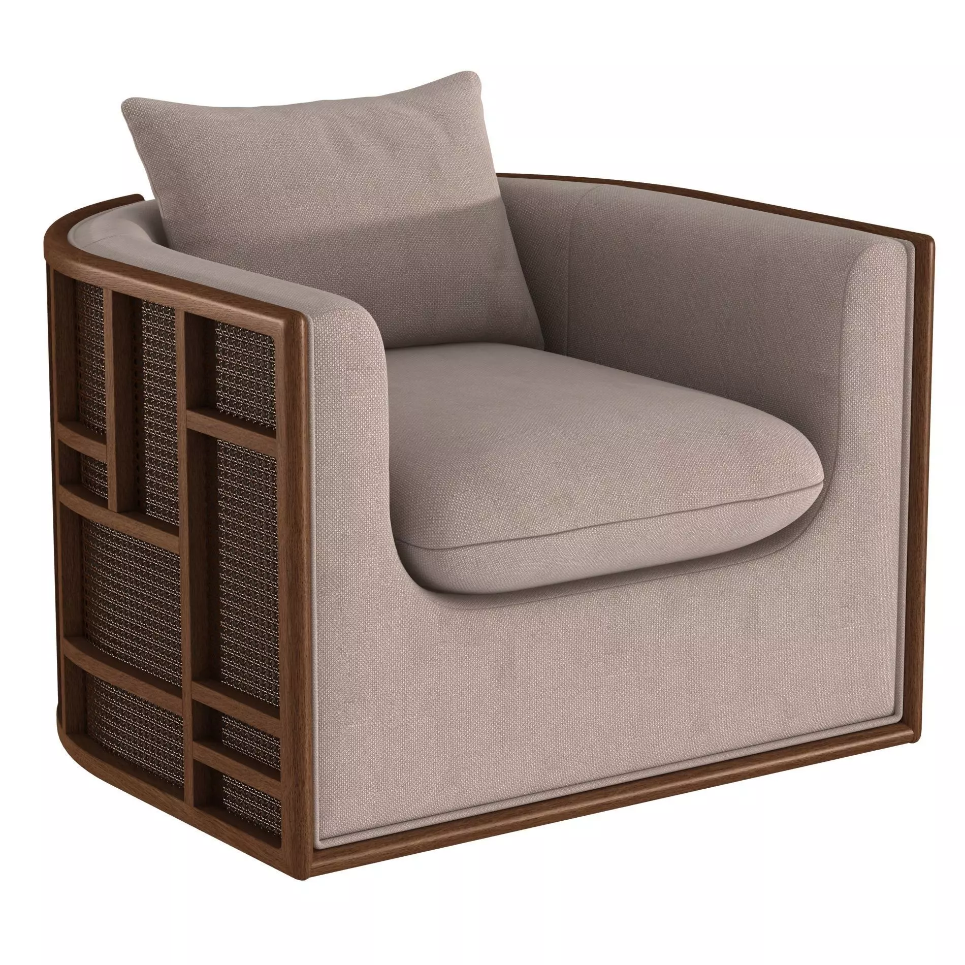 Four Hands June Swivel Chair 3D model_0