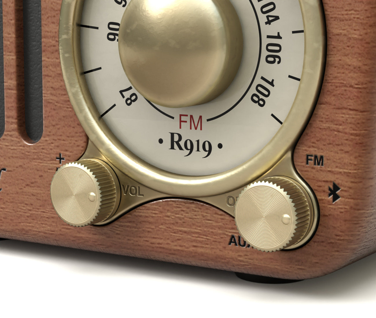 Retro Style Mini Radio 3D model_3