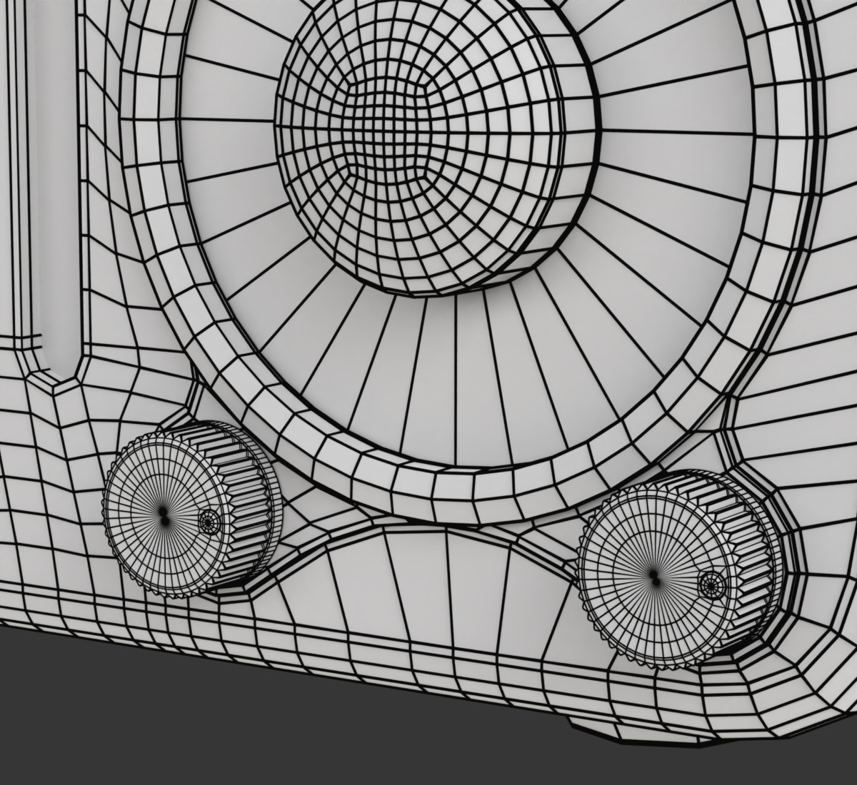 Retro Style Mini Radio 3D model_15