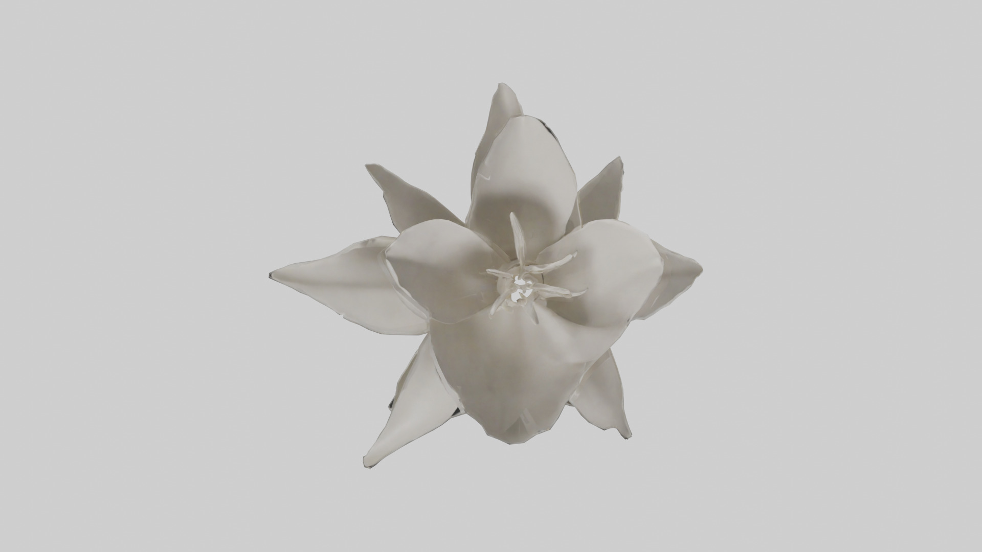Gardenia model Low-poly 3D model_9