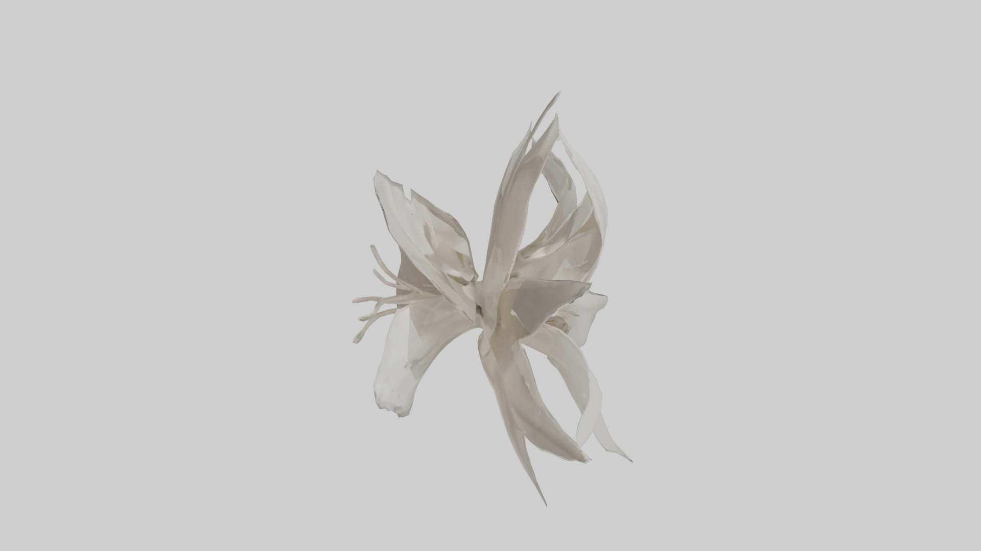 Gardenia model Low-poly 3D model_17