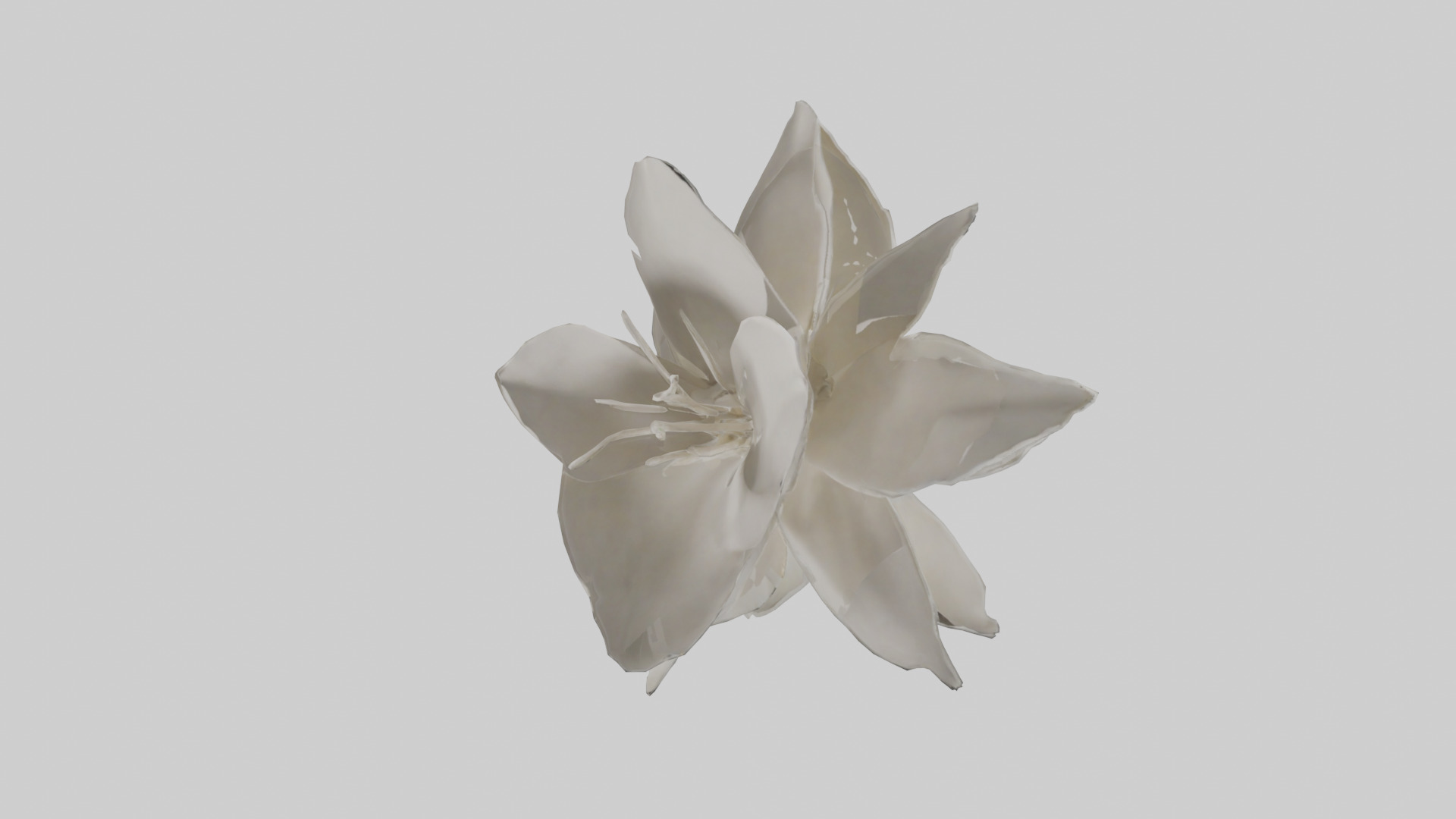 Gardenia model Low-poly 3D model_8