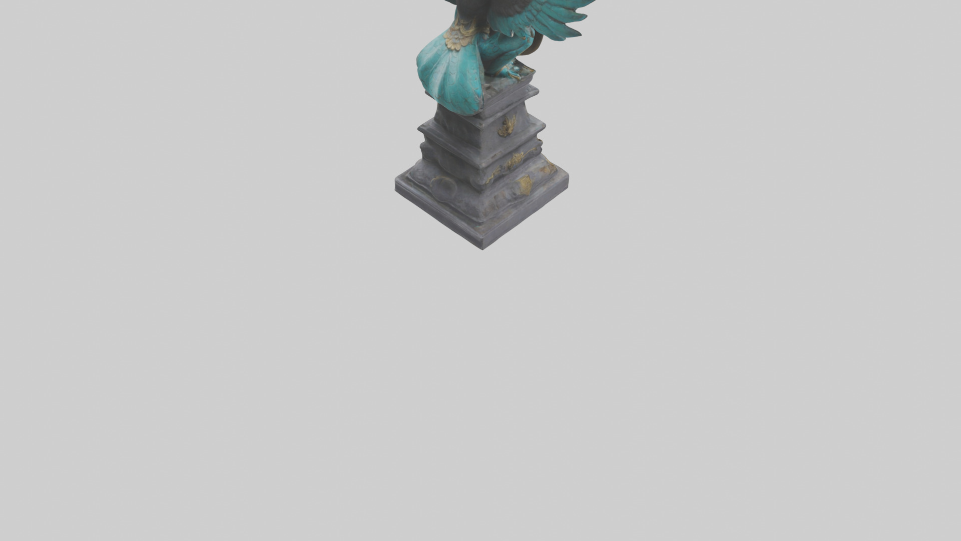Garuda statue model Low-poly 3D model_5
