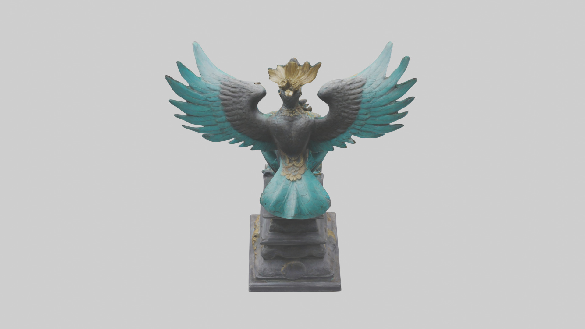 Garuda statue model Low-poly 3D model_15