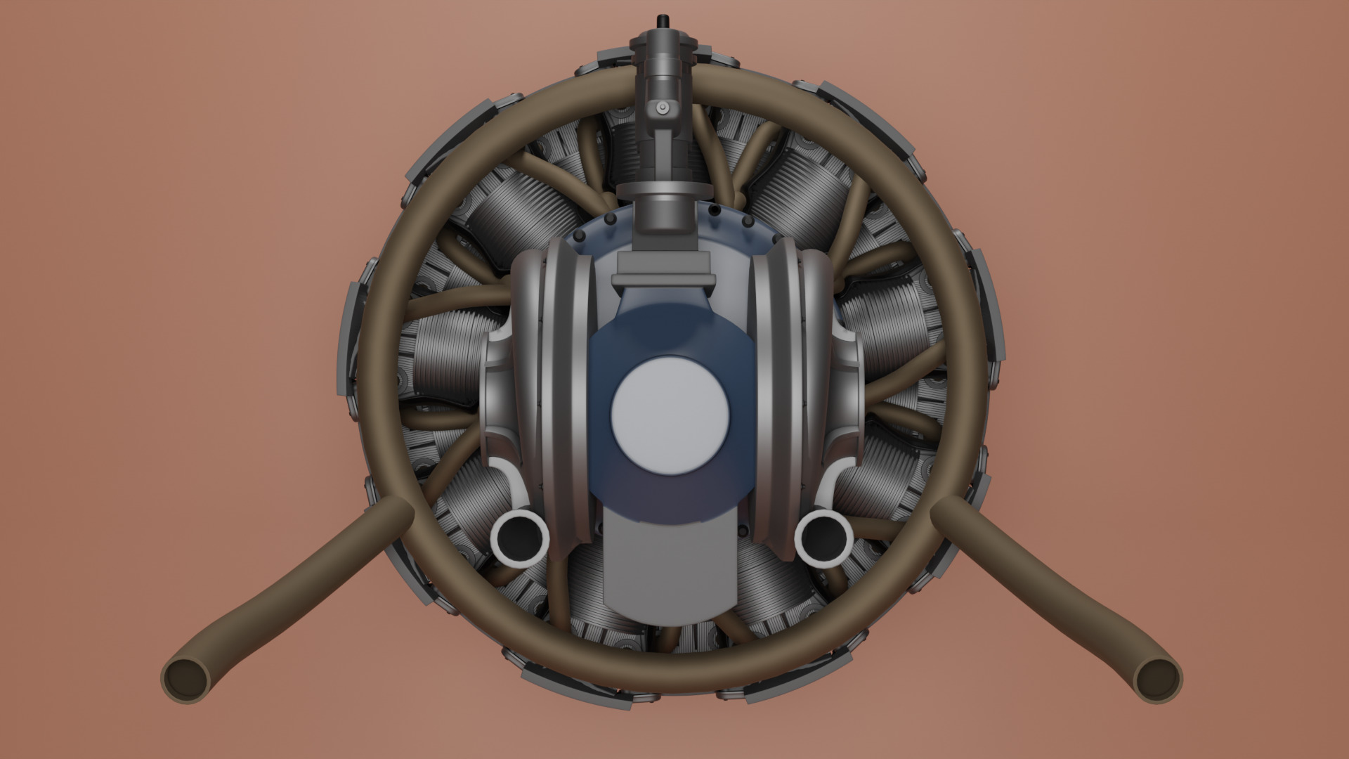 PW R2800 Double Wasp Engine 3D model_3