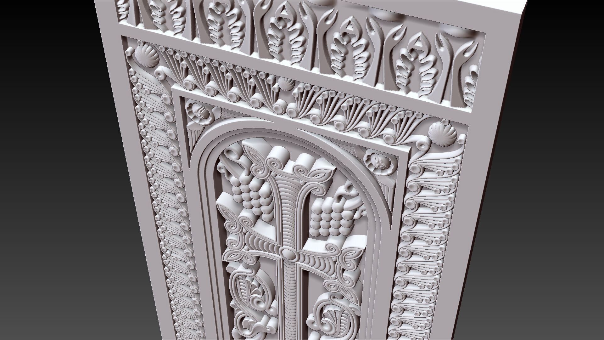 Armenian Cross-stone 03 3D print model_6