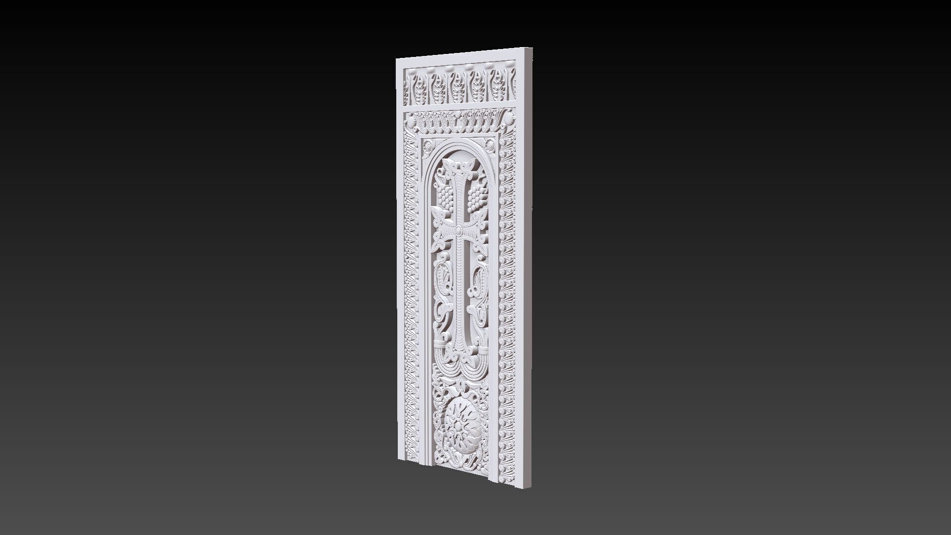 Armenian Cross-stone 03 3D print model_8