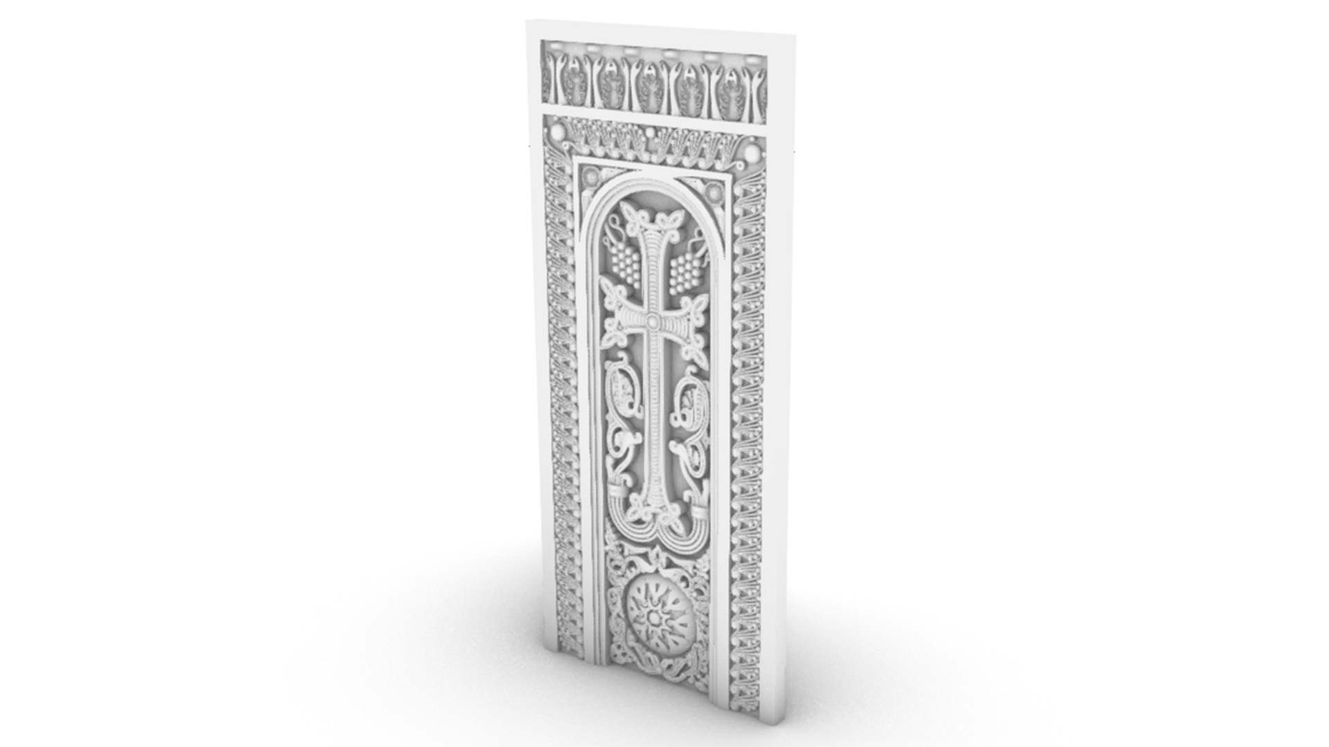 Armenian Cross-stone 03 3D print model_10