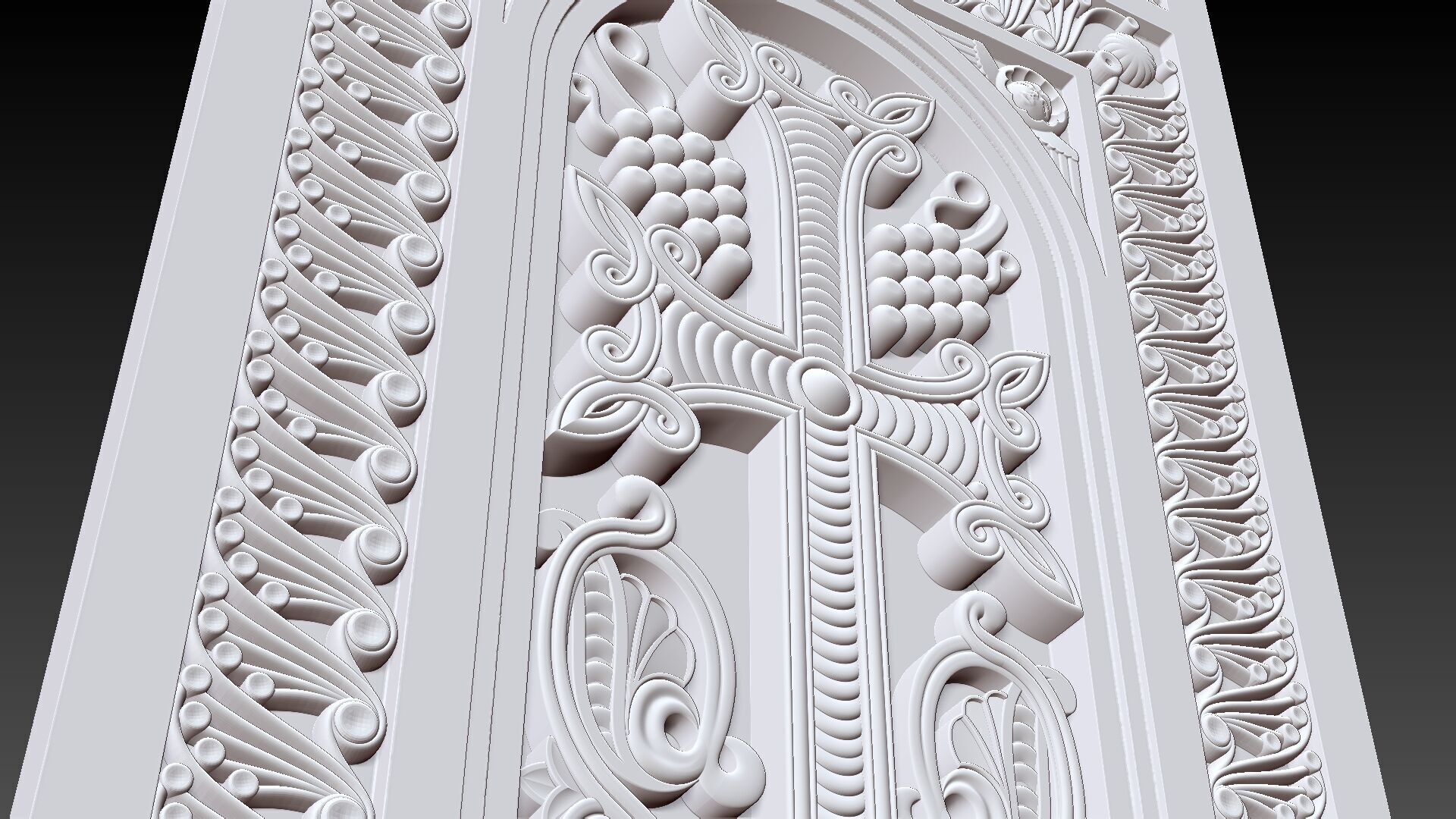 Armenian Cross-stone 03 3D print model_7