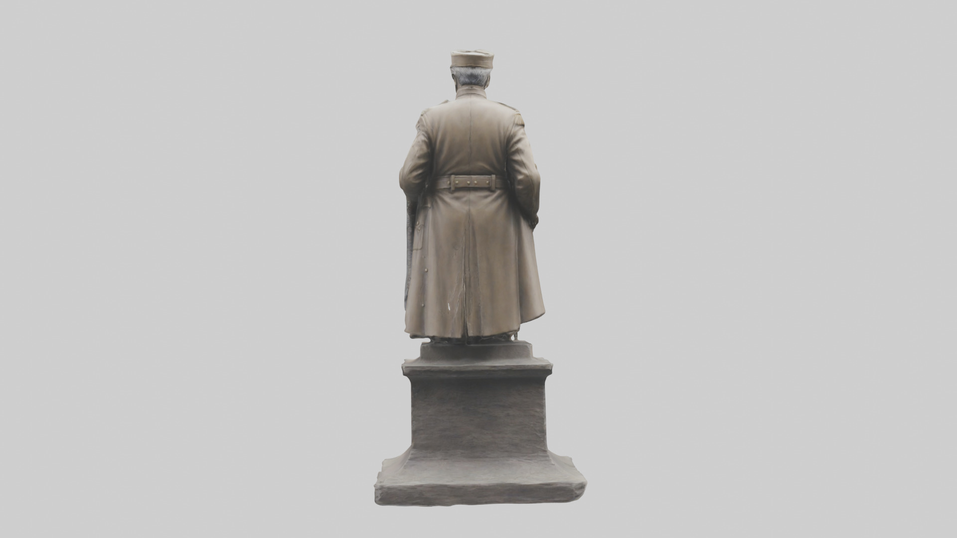 Generals of War Tribute Statue model Low-poly 3D model_2