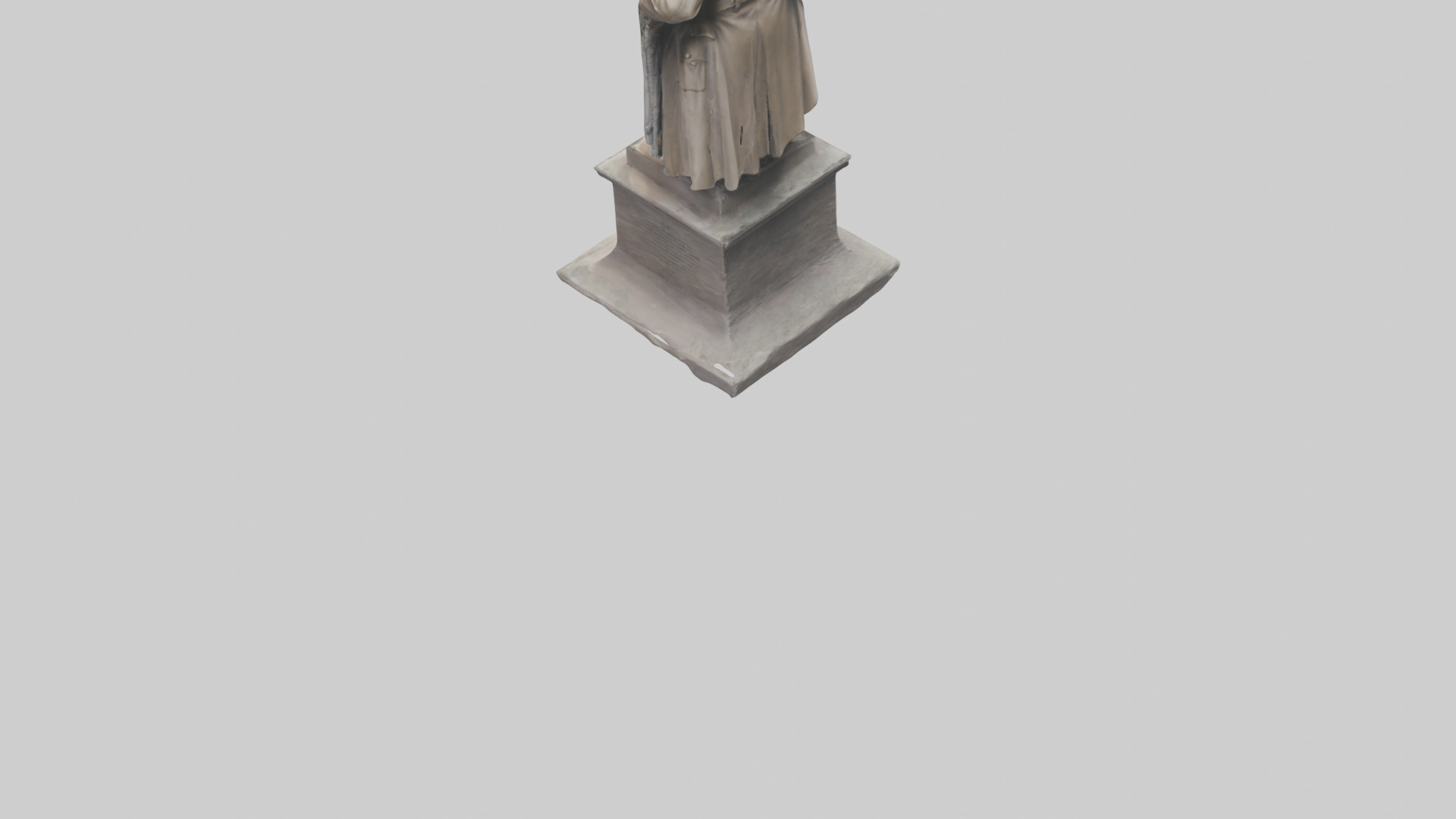 Generals of War Tribute Statue model Low-poly 3D model_5