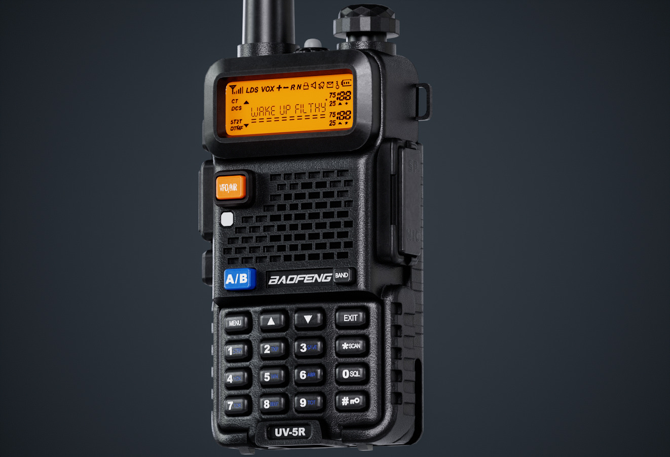 UV-5 walkie talkie game-ready 3d model Low-poly 3D model_21