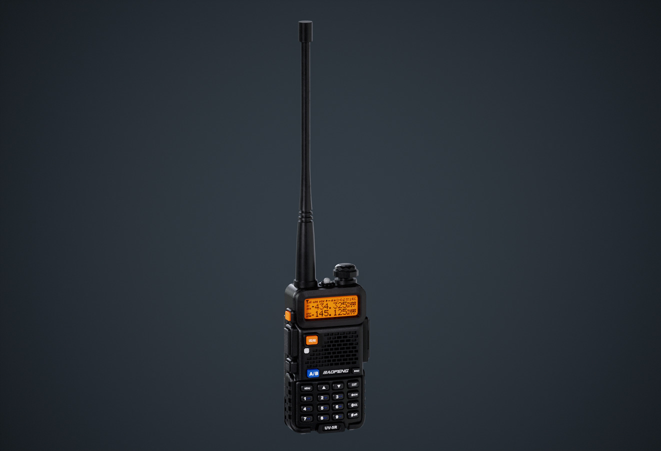 UV-5 walkie talkie game-ready 3d model Low-poly 3D model_4