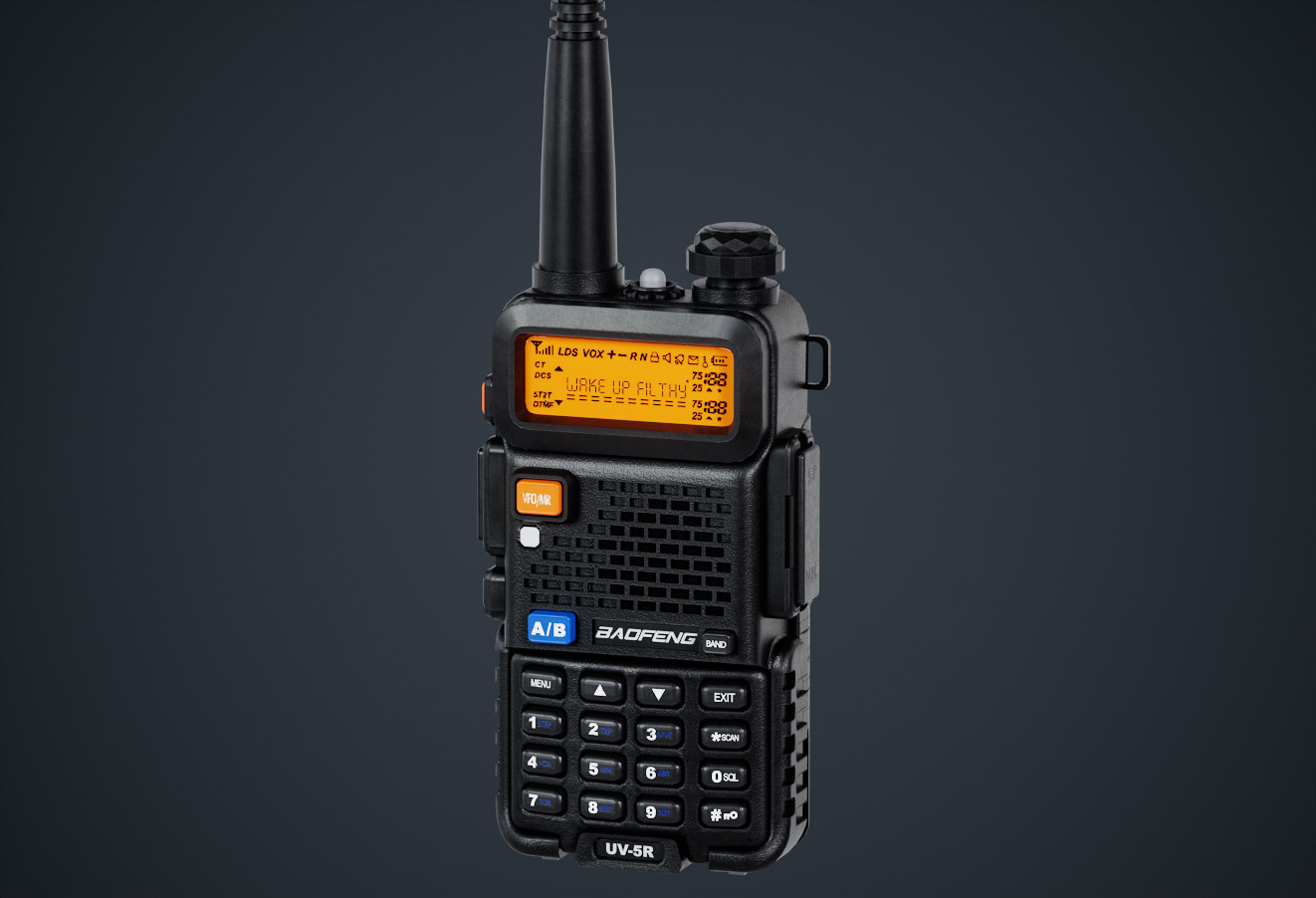 UV-5 walkie talkie game-ready 3d model Low-poly 3D model_3