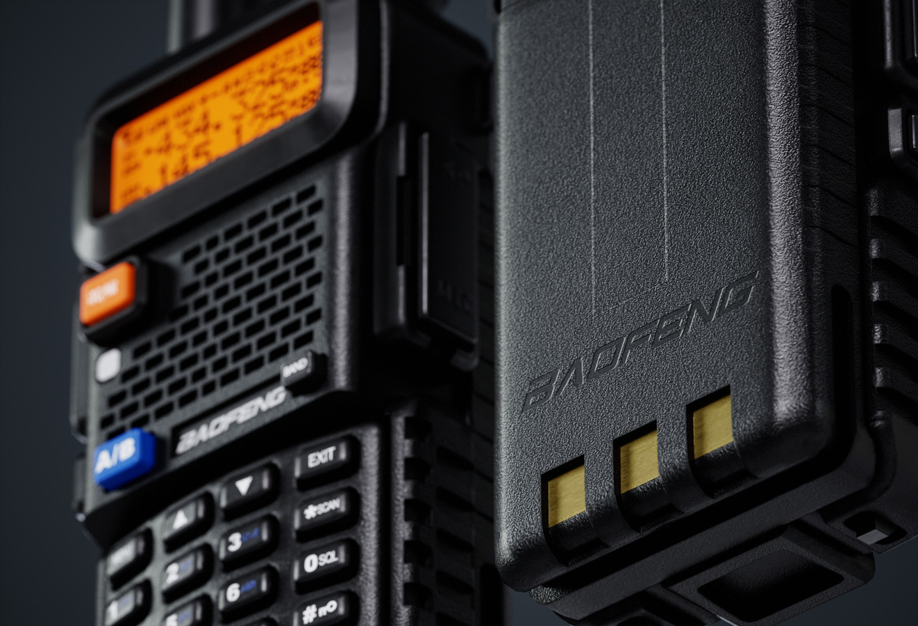 UV-5 walkie talkie game-ready 3d model Low-poly 3D model_17