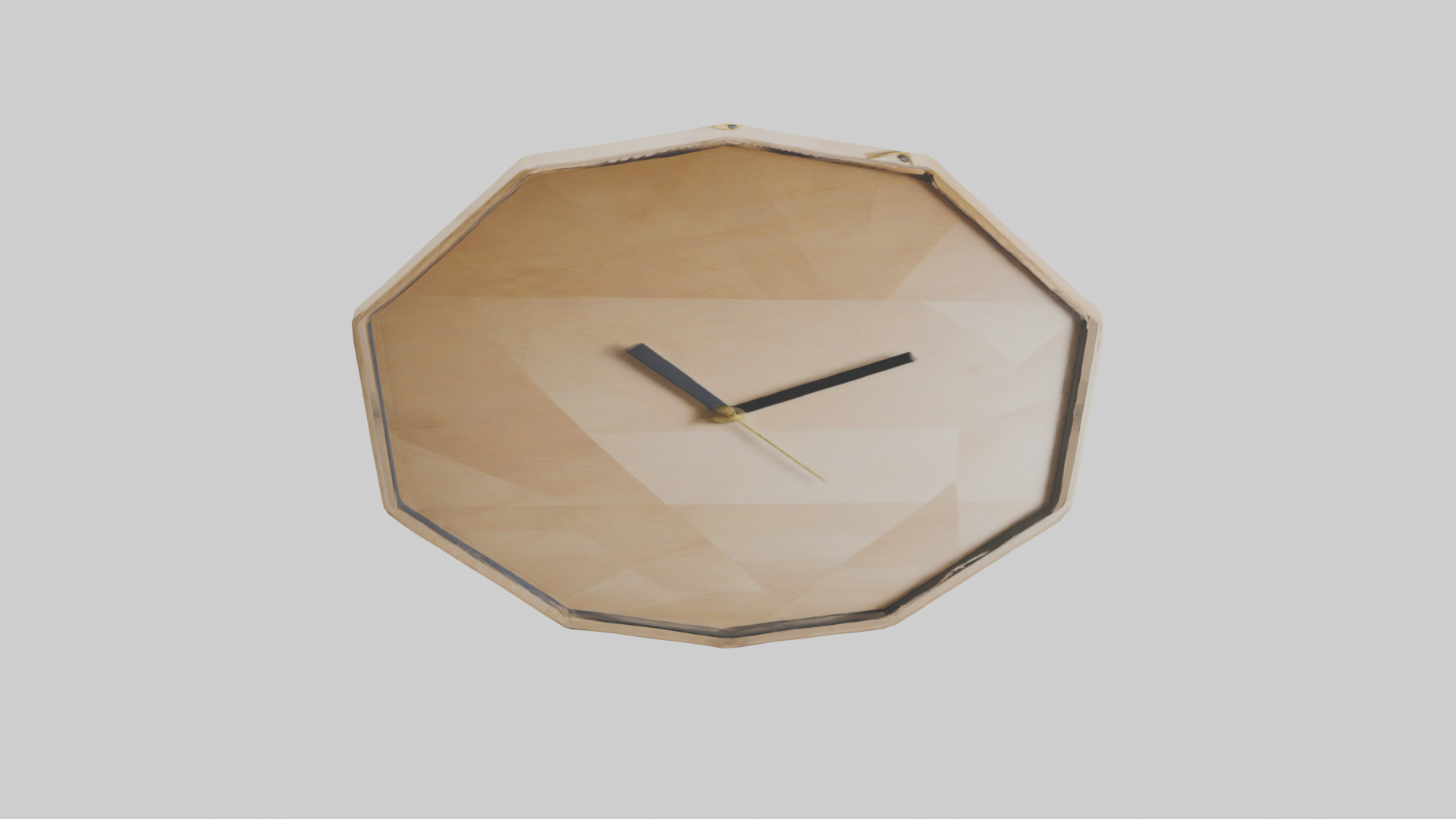Geometric Wall Clock model Low-poly 3D model_18