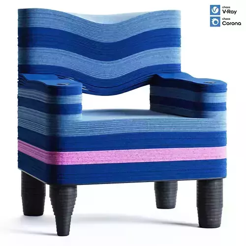 Armchair Stackabl Frampton 3D model