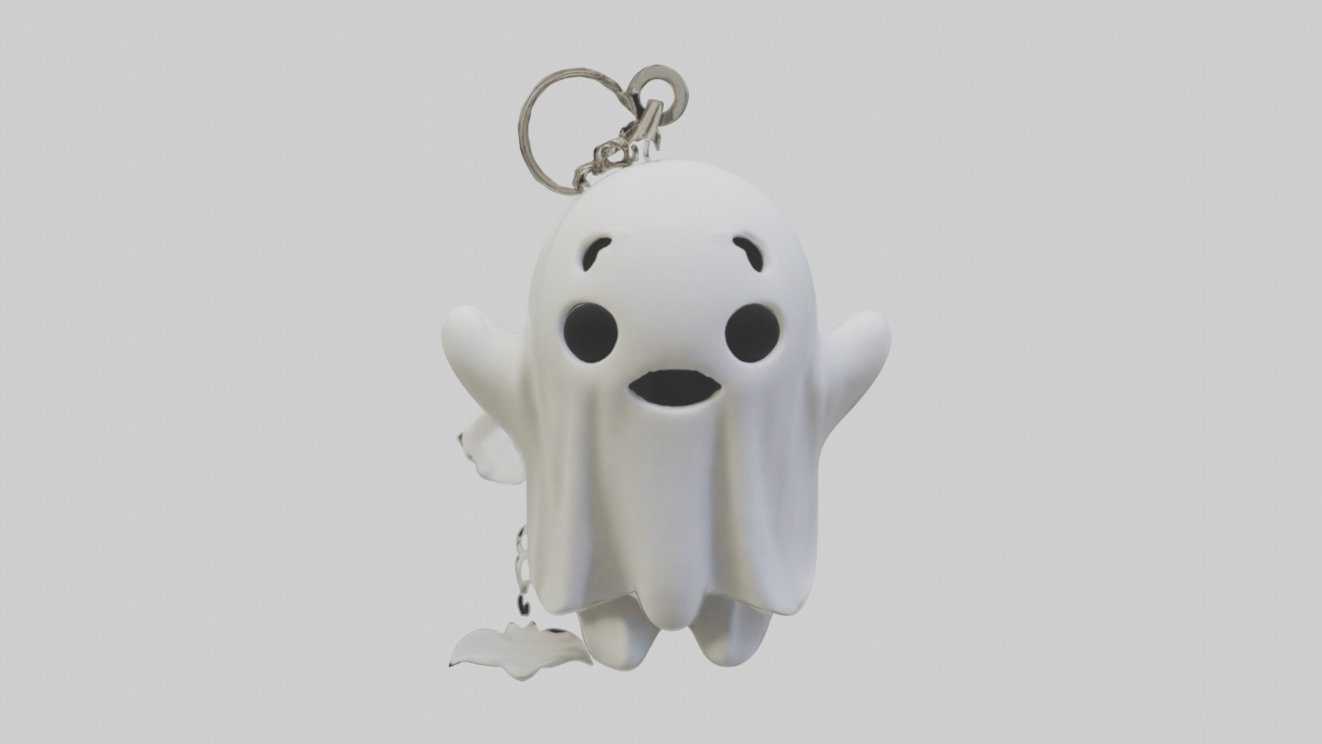Ghost keychain model Low-poly 3D model_2