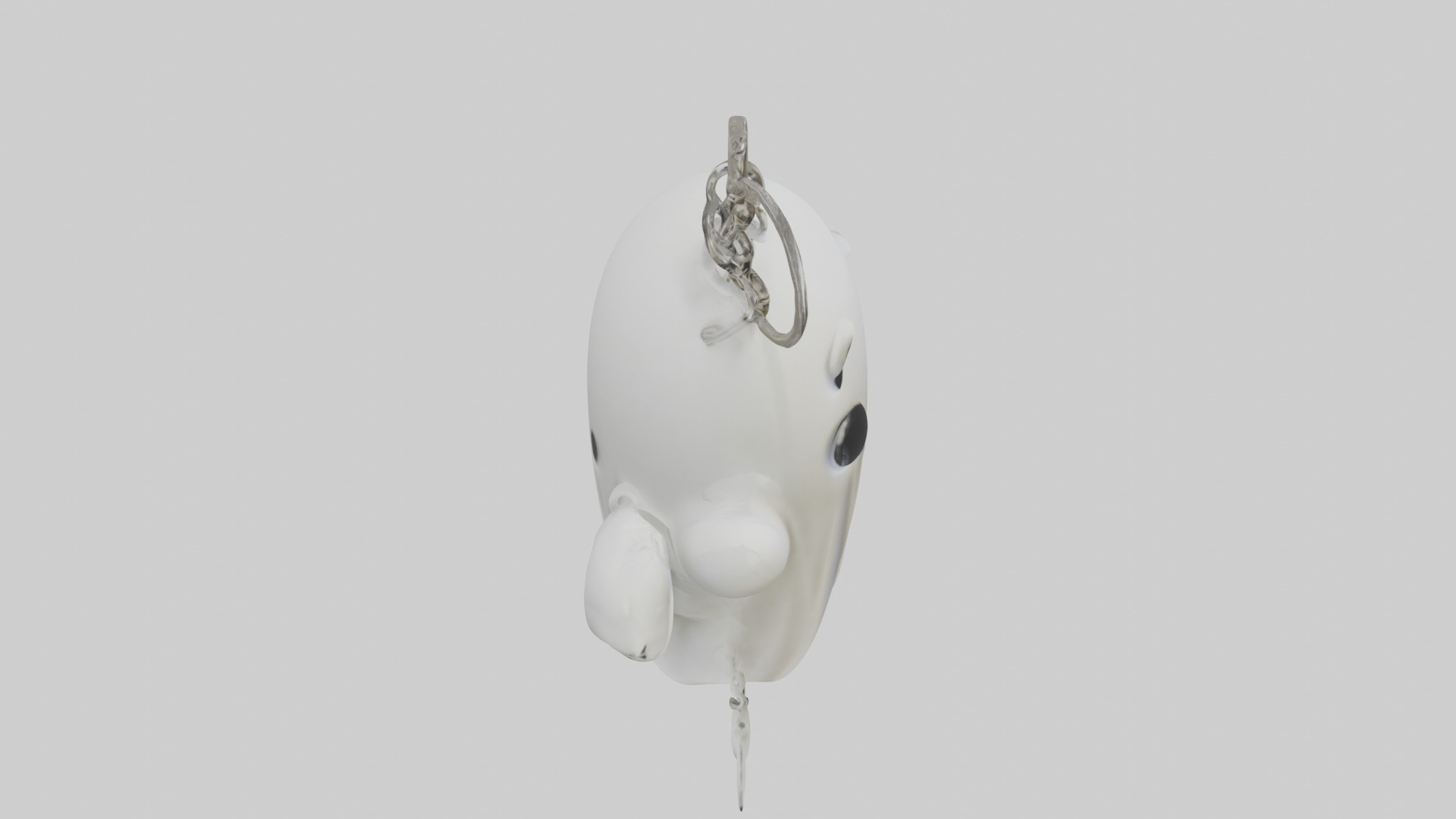 Ghost keychain model Low-poly 3D model_18