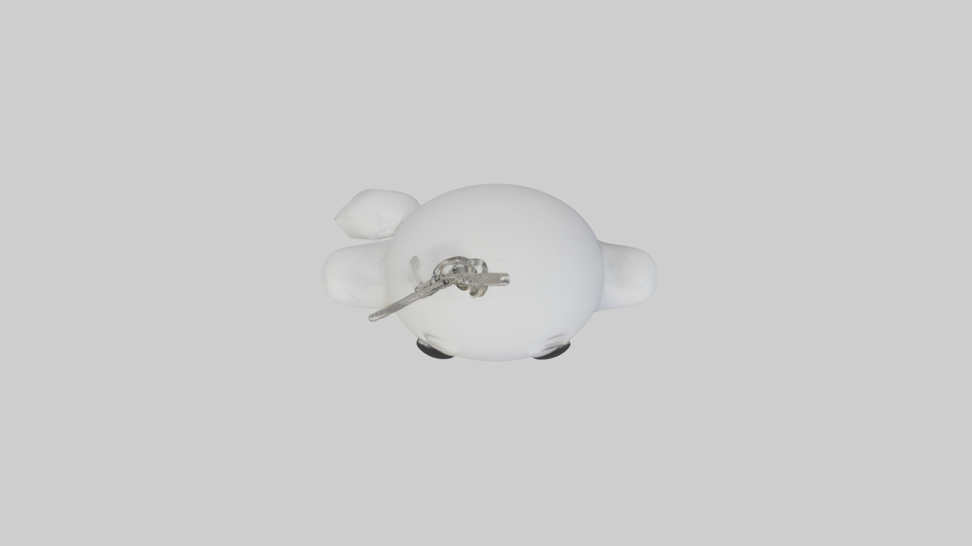 Ghost keychain model Low-poly 3D model_14