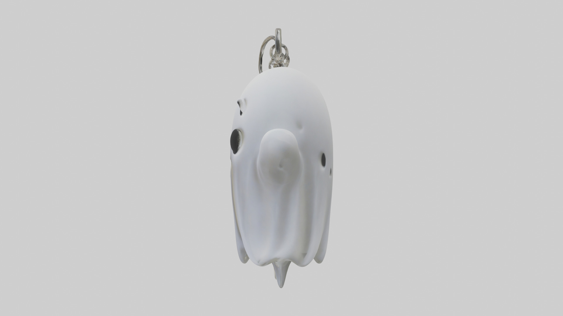Ghost keychain model Low-poly 3D model_12