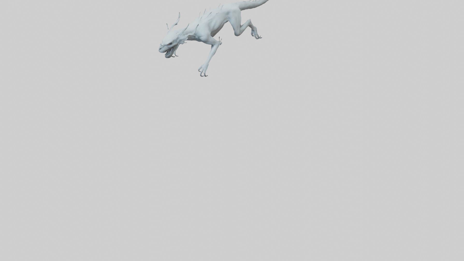 Ghostly Beast model Low-poly 3D model_6