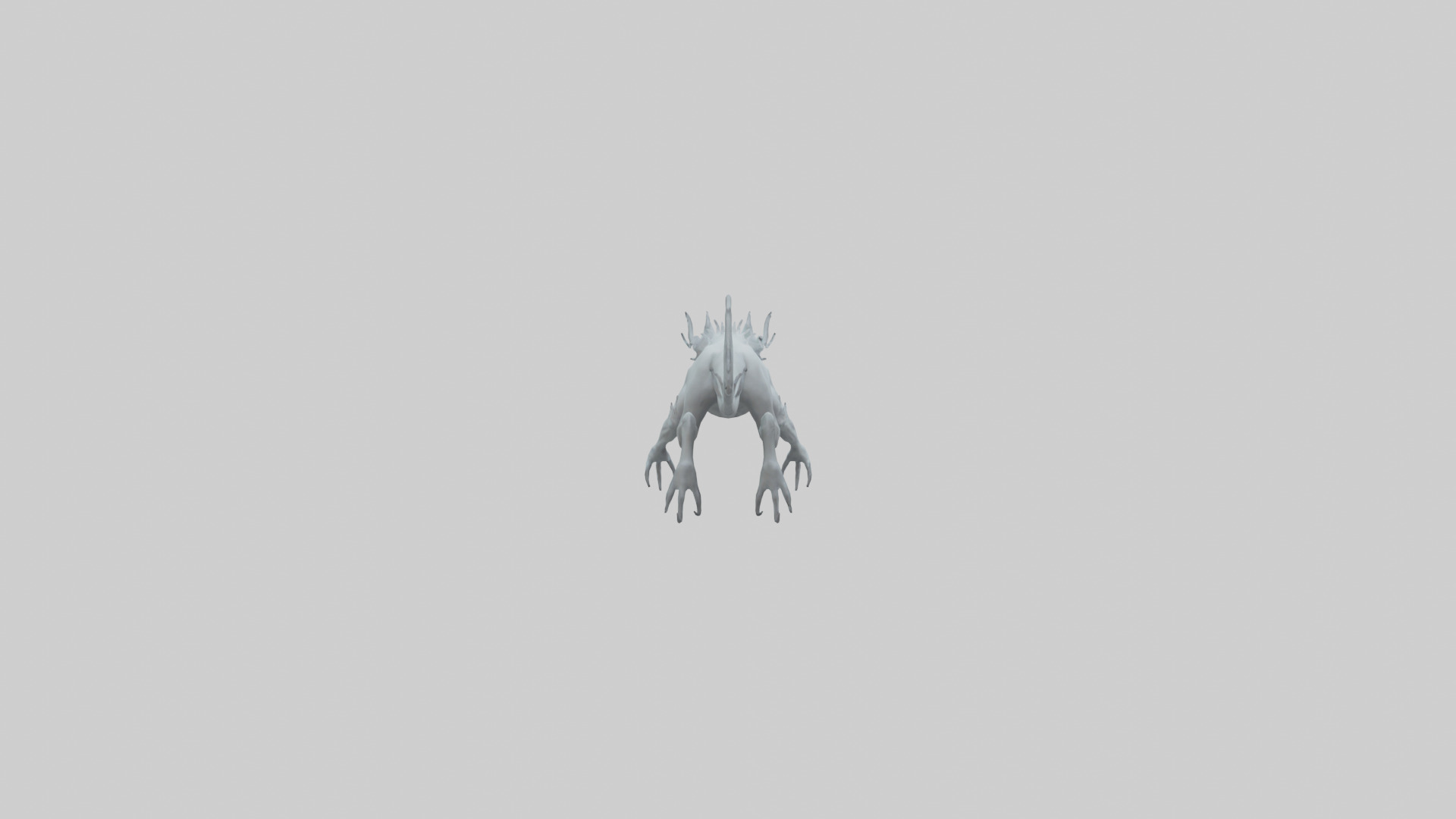Ghostly Beast model Low-poly 3D model_1