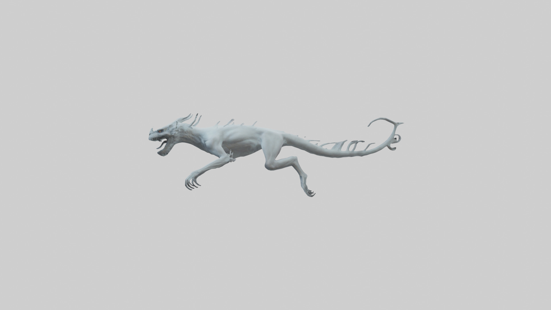 Ghostly Beast model Low-poly 3D model_12