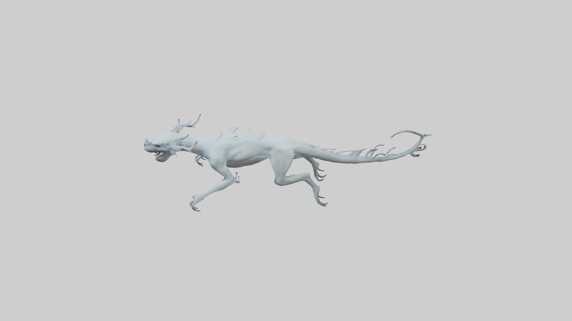 Ghostly Beast model Low-poly 3D model_17