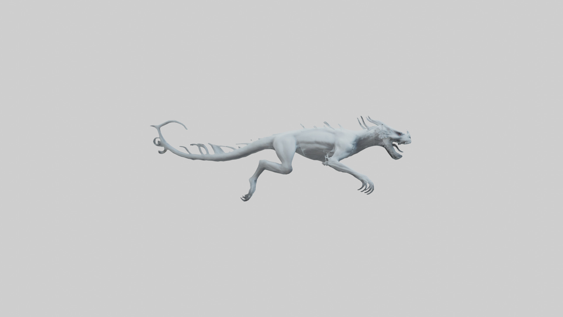 Ghostly Beast model Low-poly 3D model_13