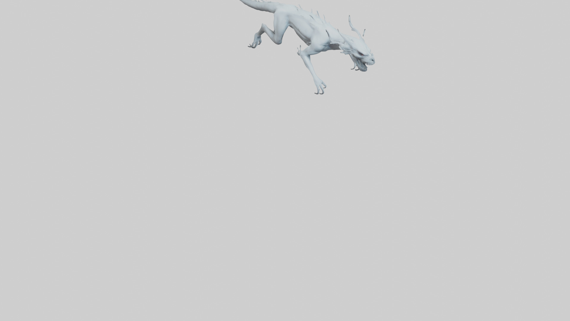 Ghostly Beast model Low-poly 3D model_7