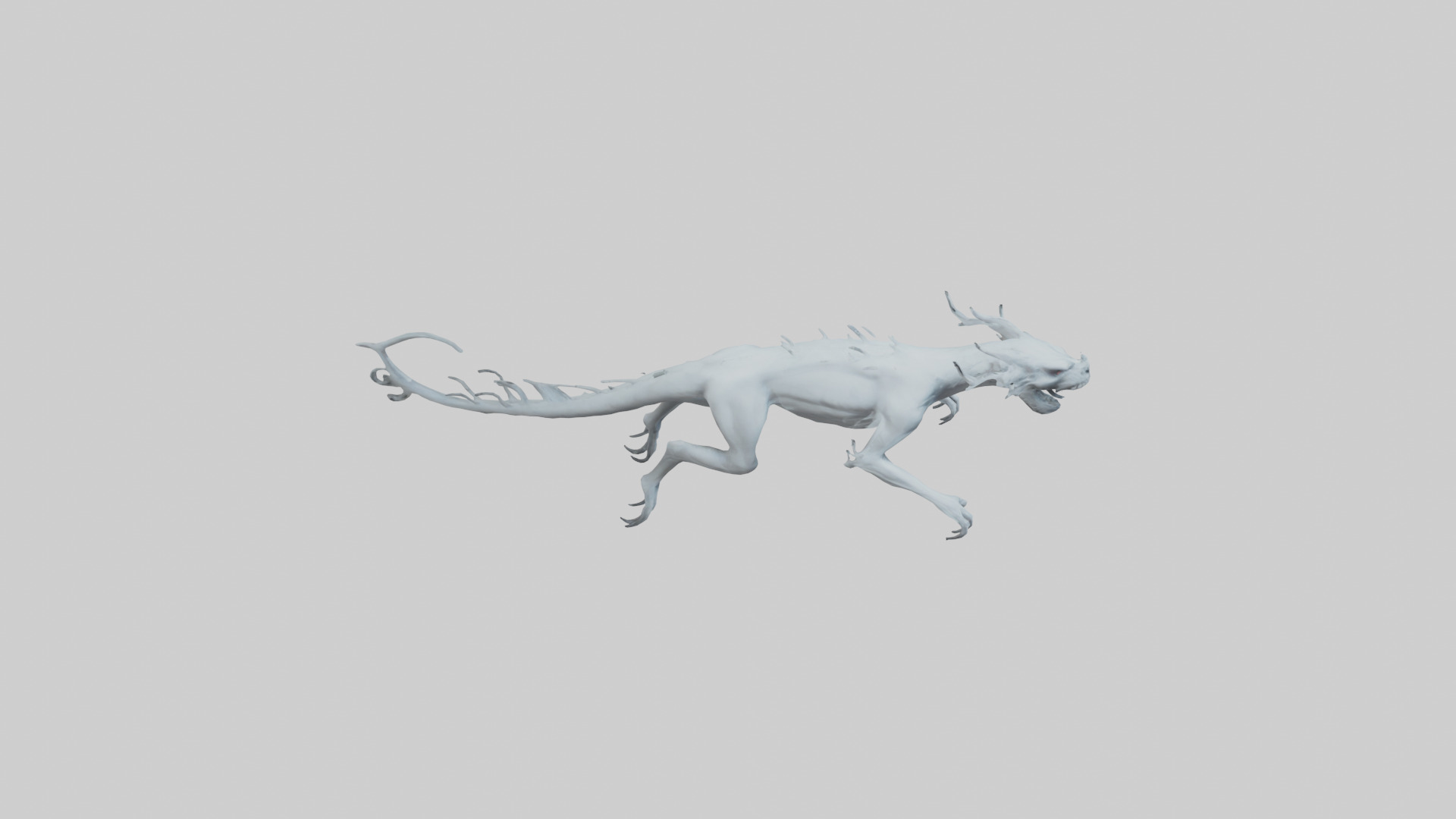 Ghostly Beast model Low-poly 3D model_18