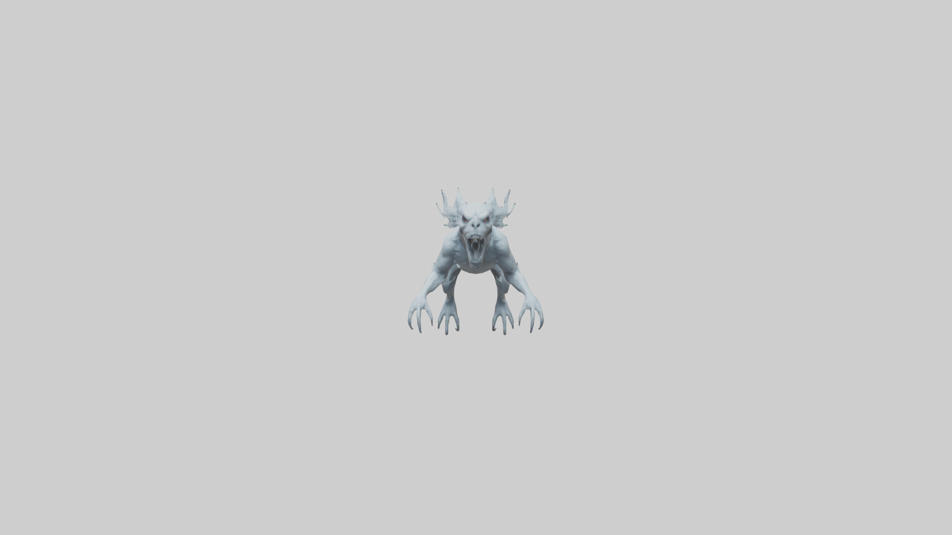 Ghostly Beast model Low-poly 3D model_9