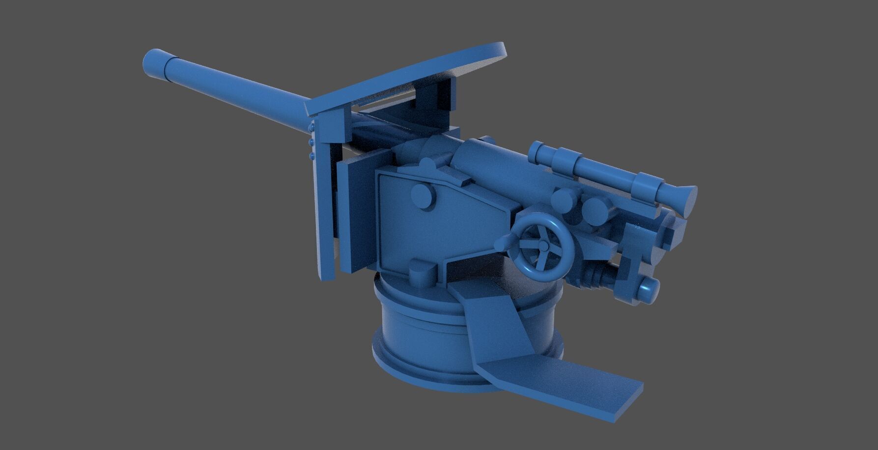 120-40mm WW2 Italian Howitzer-Obice - Commercial lic 1-200 scale 3D print model_2