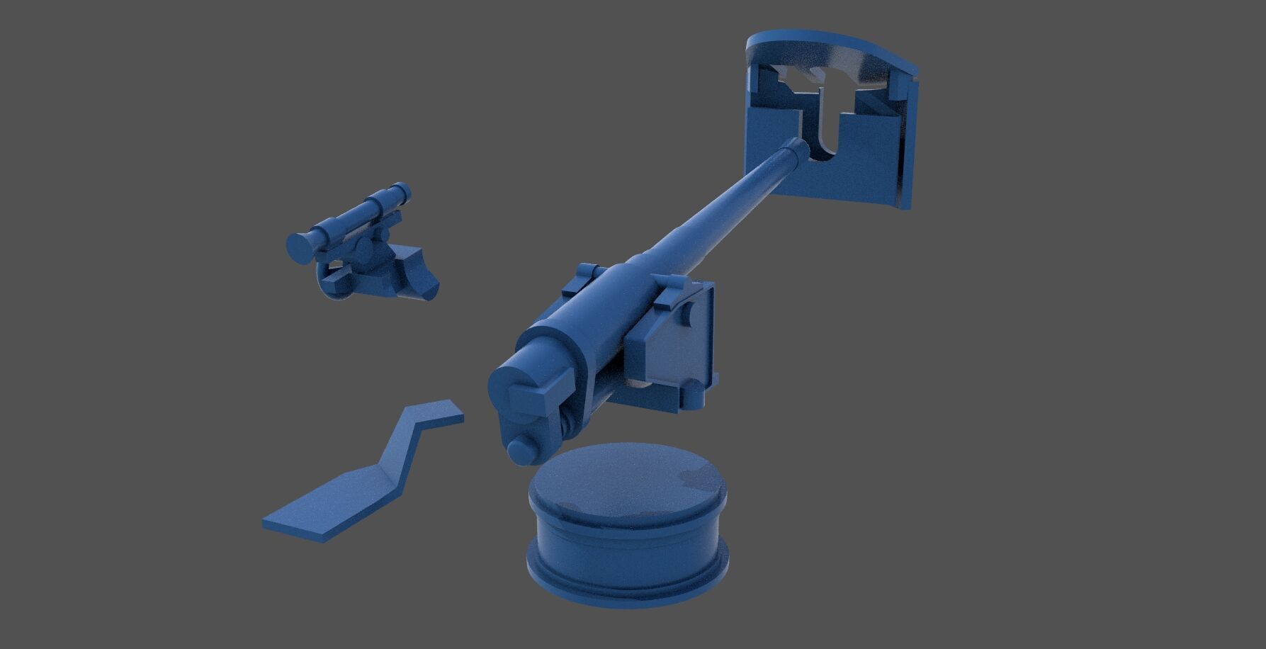 120-40mm WW2 Italian Howitzer-Obice - Commercial lic 1-200 scale 3D print model_11