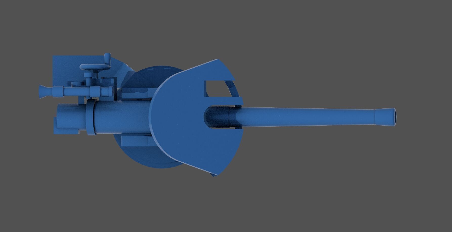 120-40mm WW2 Italian Howitzer-Obice - Commercial lic 1-200 scale 3D print model_8