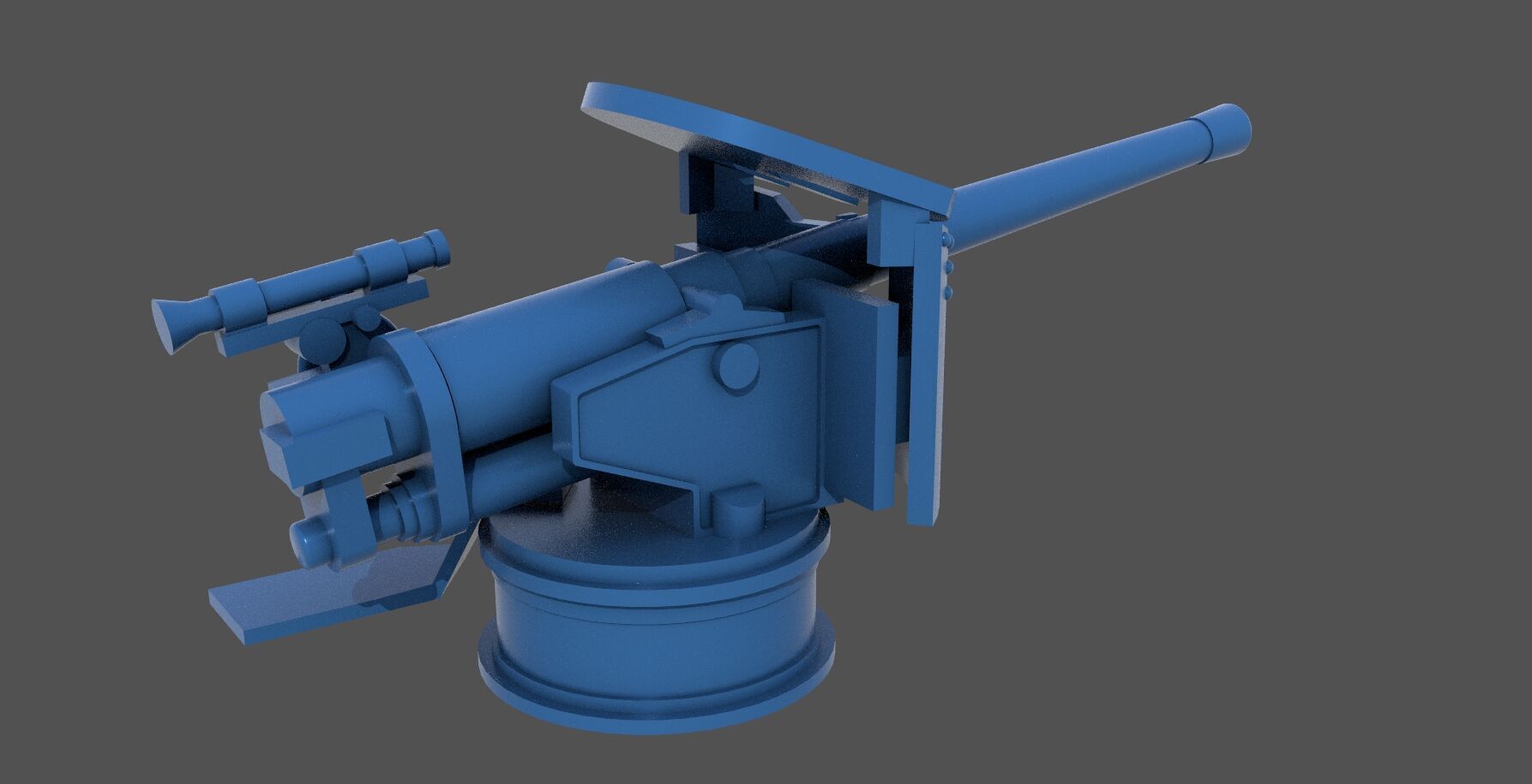120-40mm WW2 Italian Howitzer-Obice - Commercial lic 1-200 scale 3D print model_1