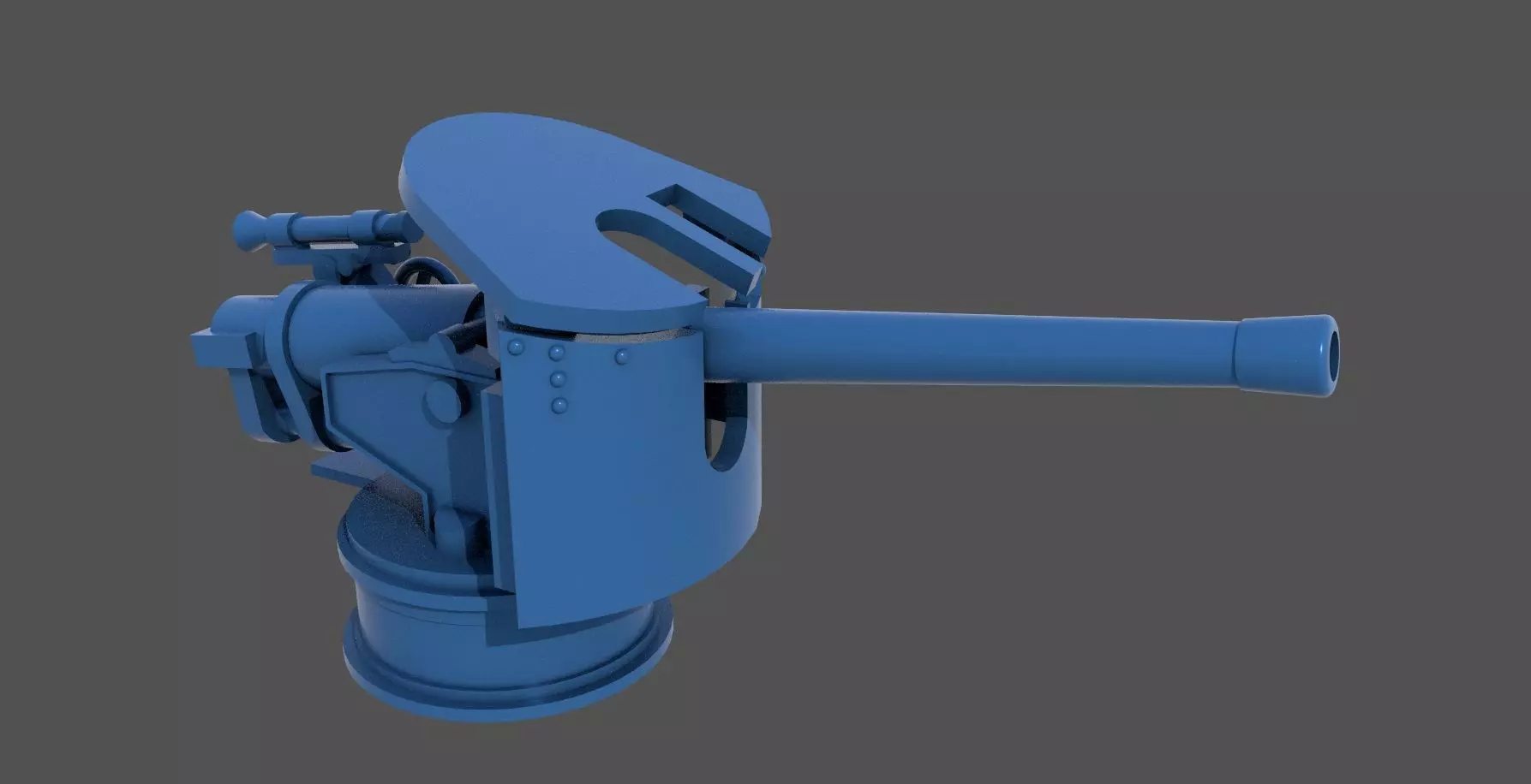 120-40mm WW2 Italian Howitzer-Obice - Commercial lic 1-200 scale 3D print model_0