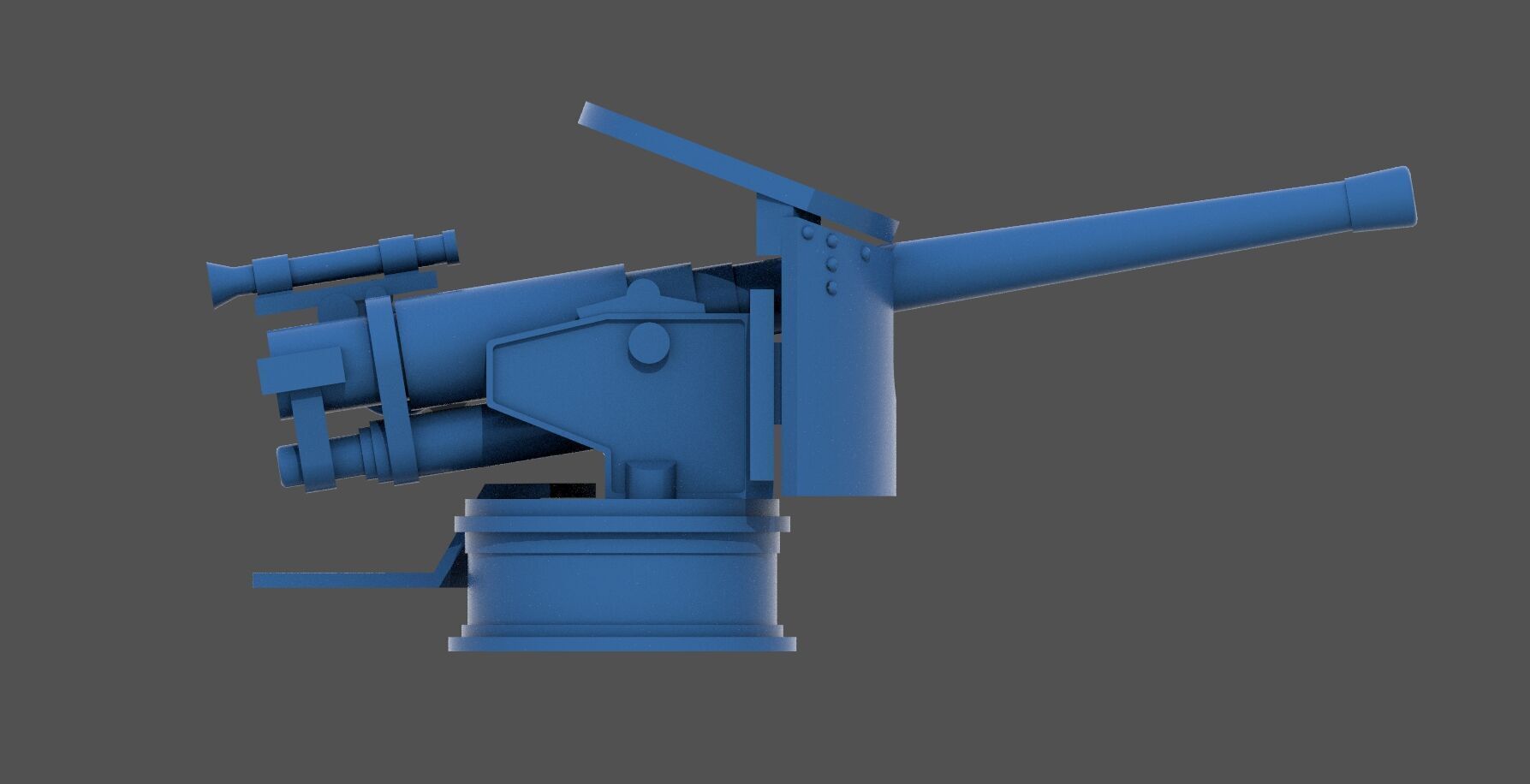 120-40mm WW2 Italian Howitzer-Obice - Commercial lic 1-200 scale 3D print model_6