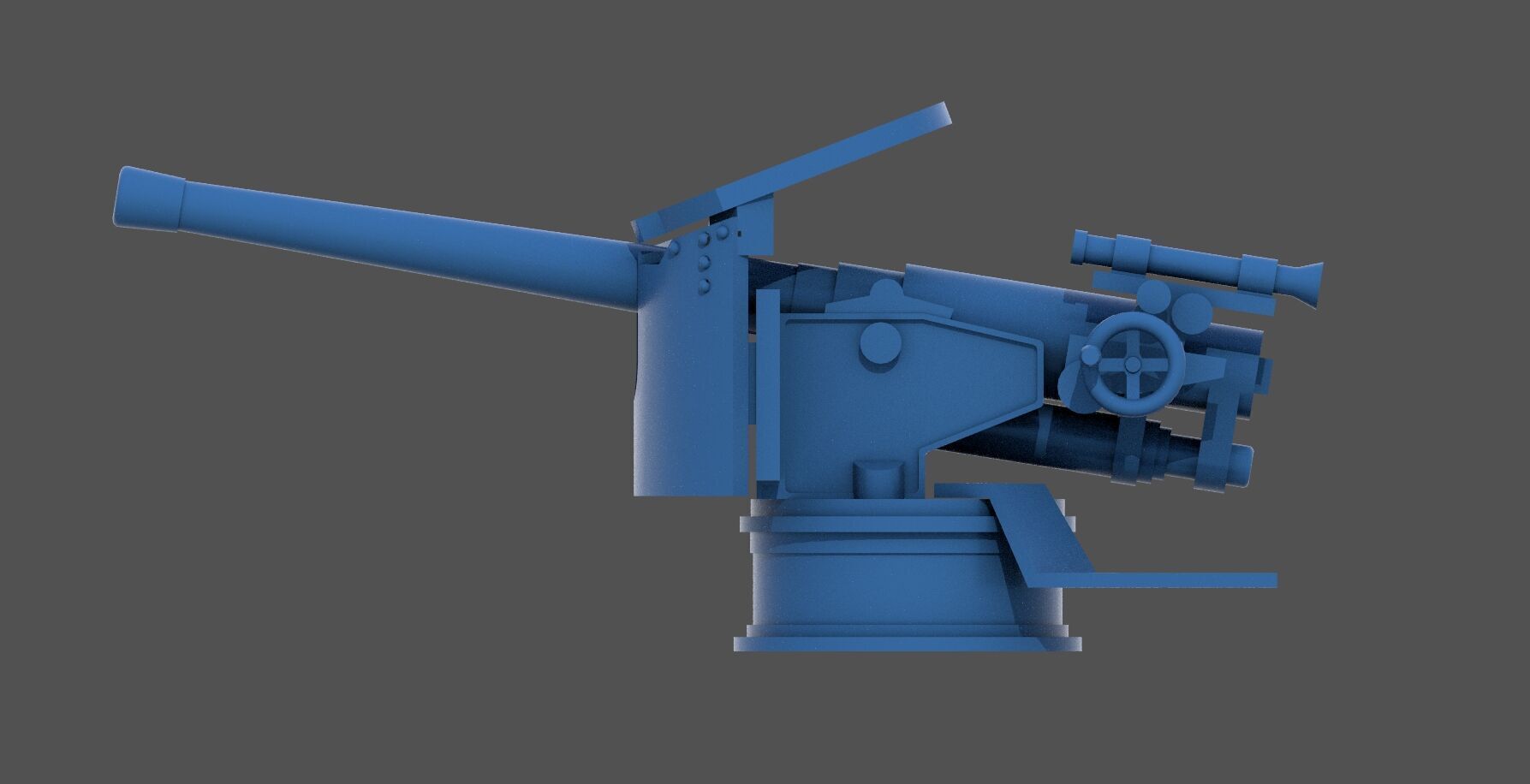 120-40mm WW2 Italian Howitzer-Obice - Commercial lic 1-200 scale 3D print model_7