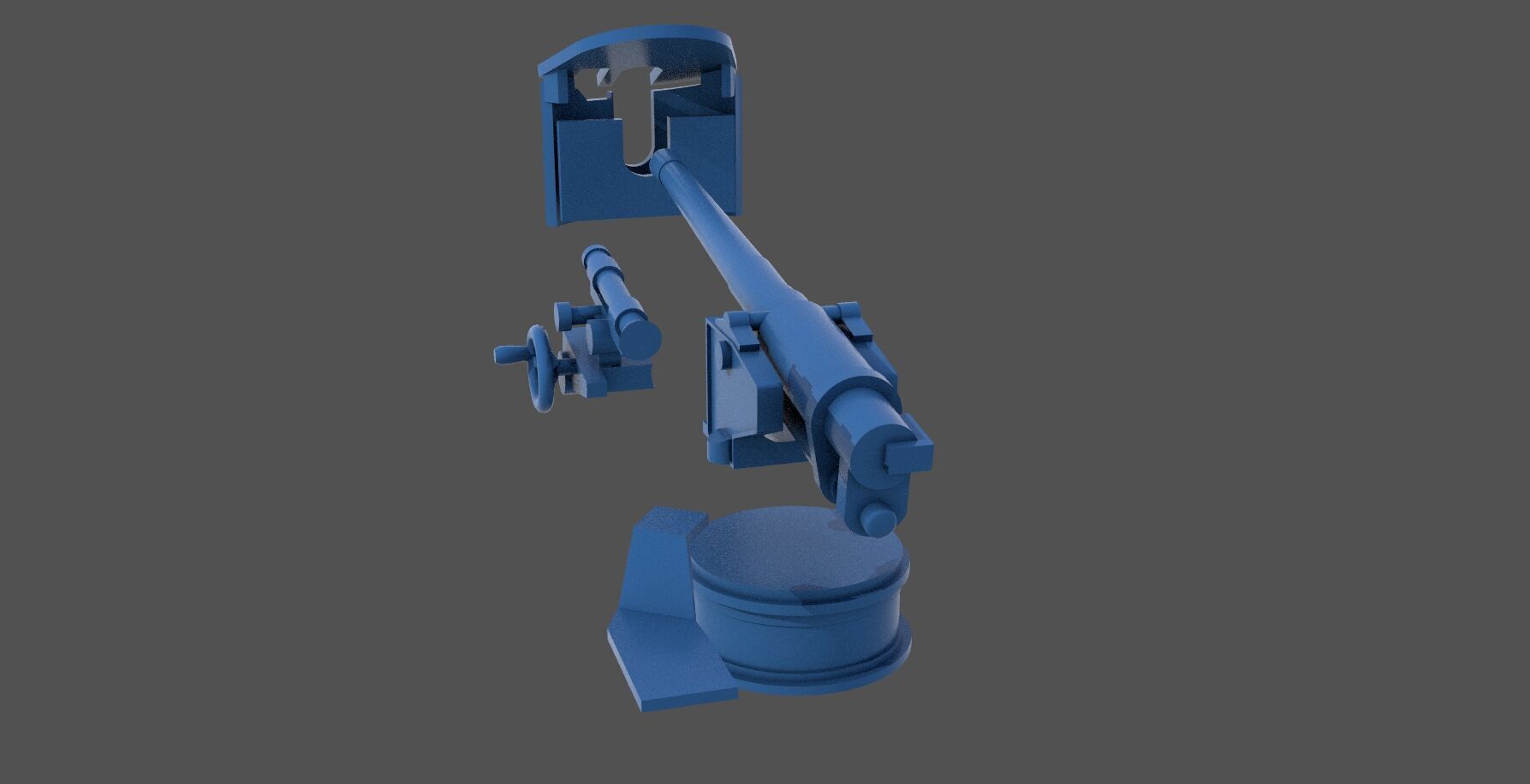 120-40mm WW2 Italian Howitzer-Obice - Commercial lic 1-200 scale 3D print model_12