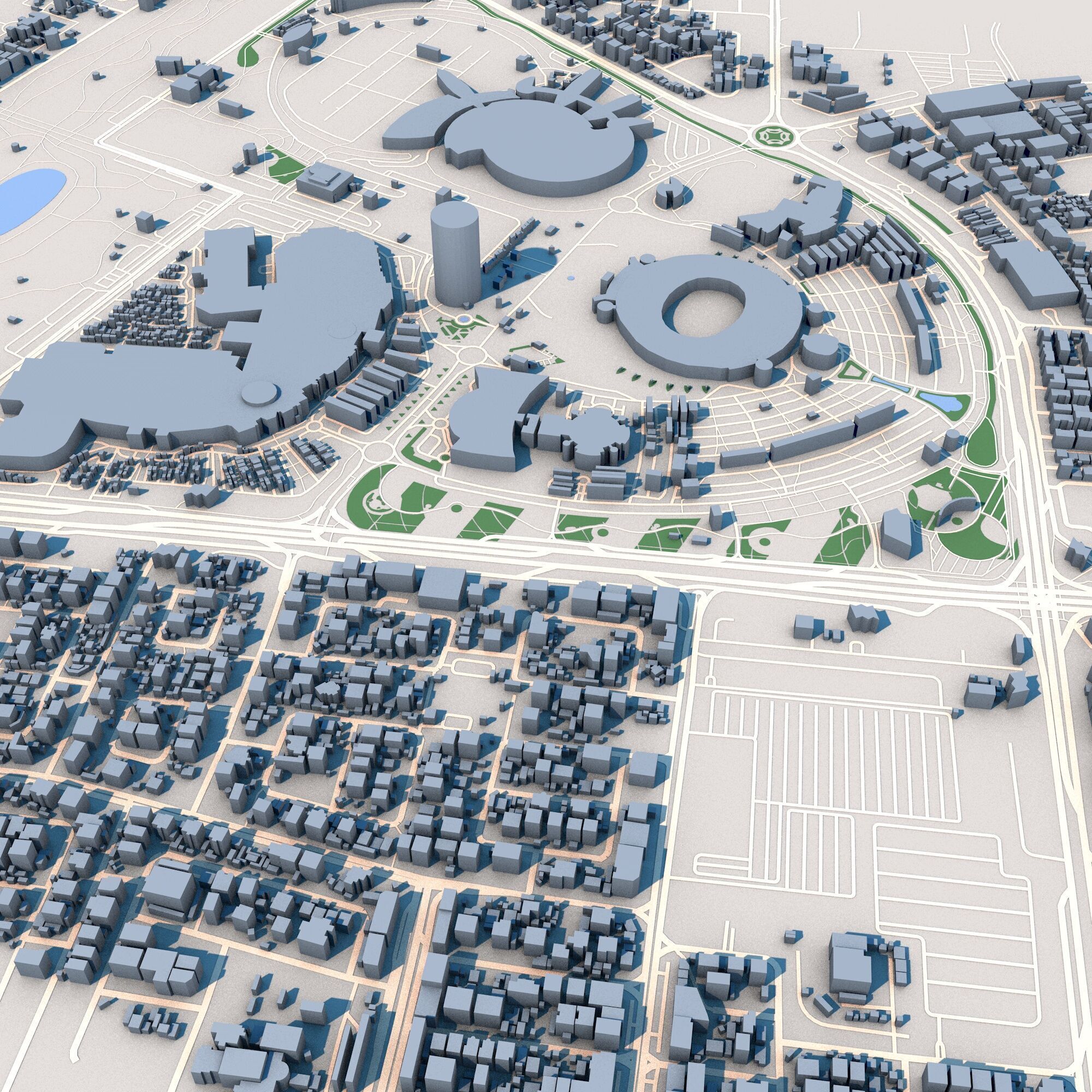 Aspire Tower Tornado Tower Doha Qatar 3D model_3