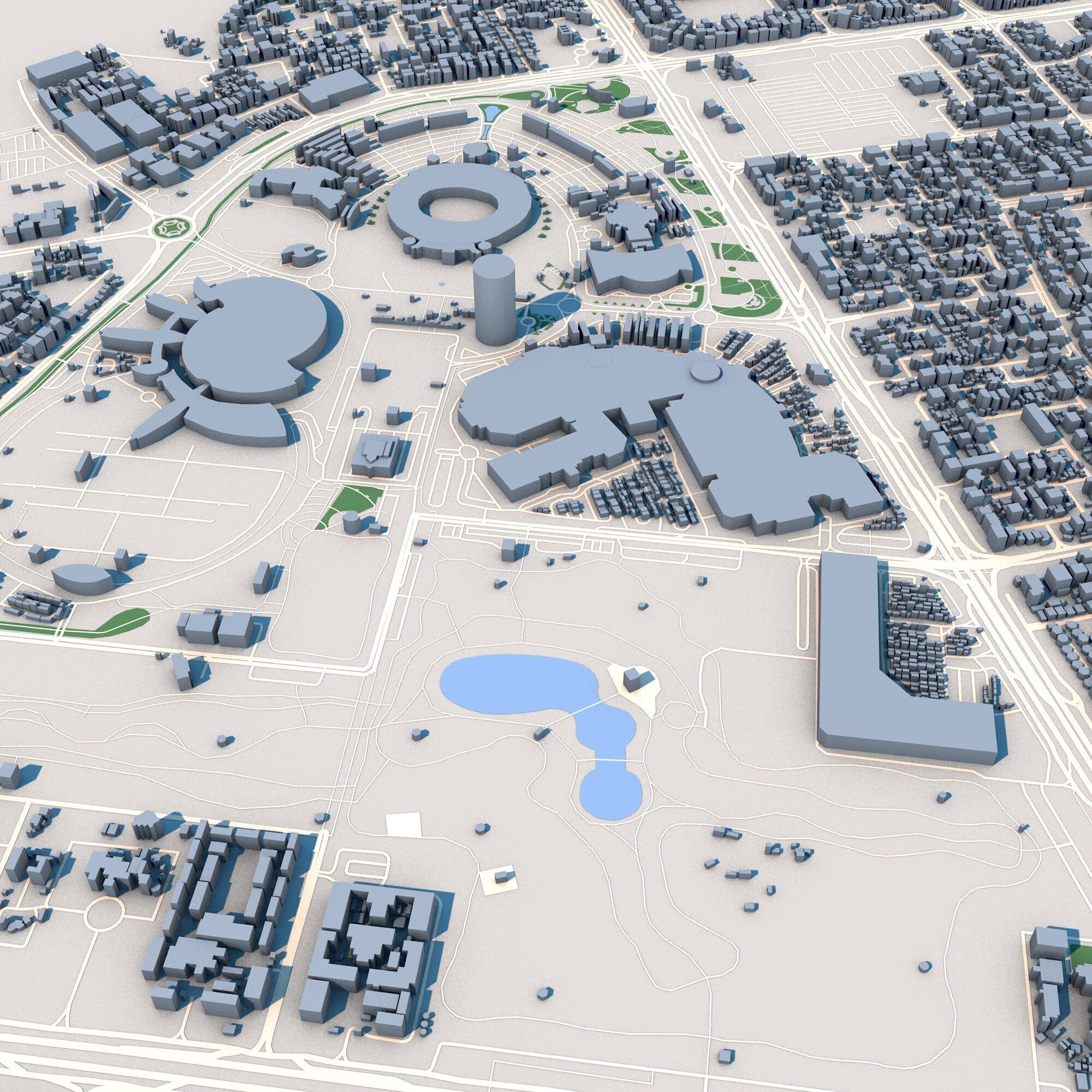 Aspire Tower Tornado Tower Doha Qatar 3D model_5