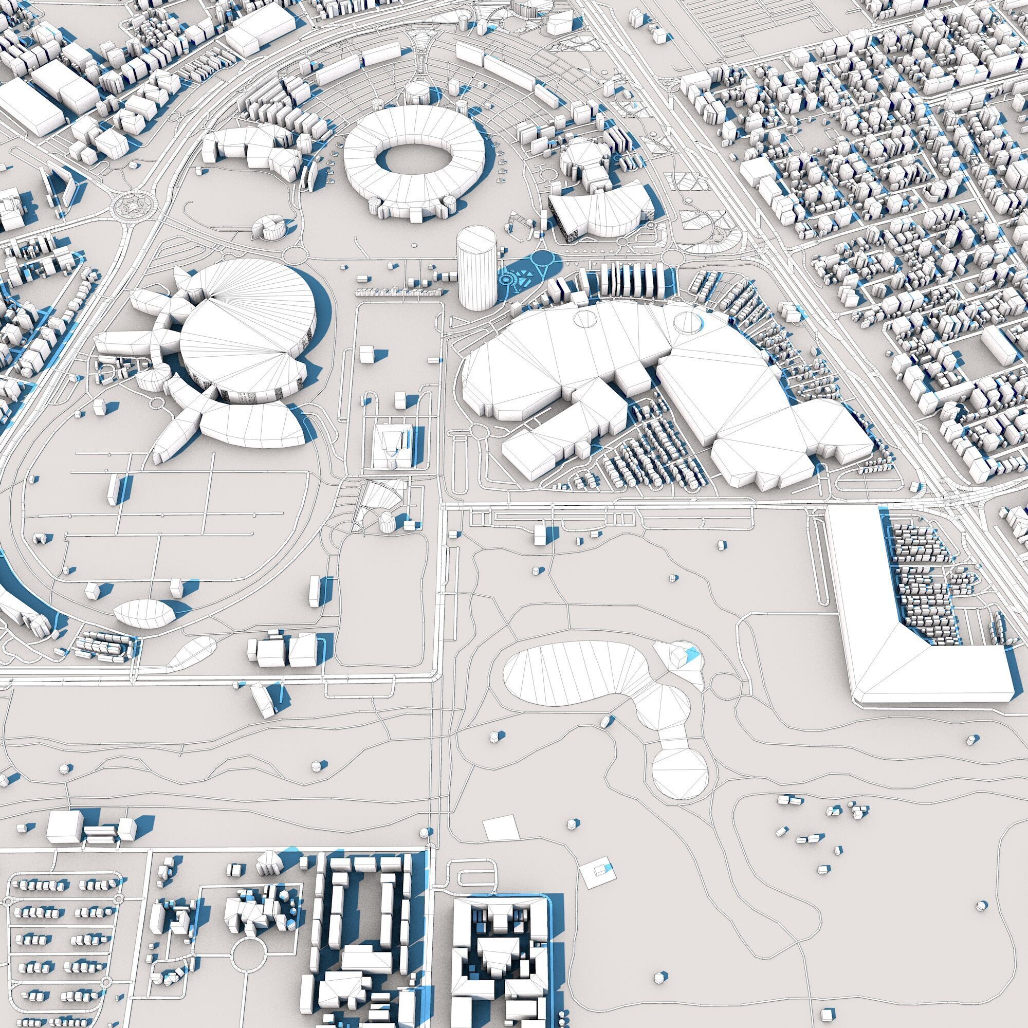 Aspire Tower Tornado Tower Doha Qatar 3D model_10