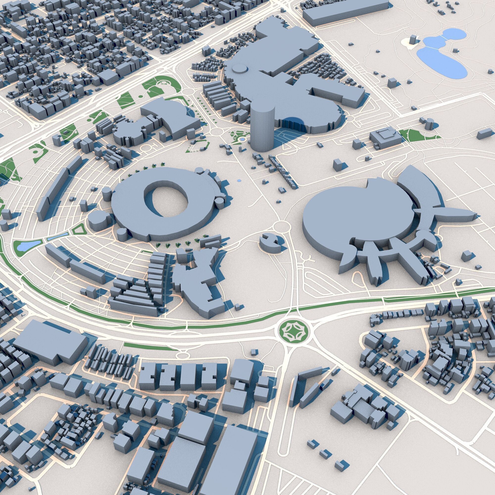 Aspire Tower Tornado Tower Doha Qatar 3D model_7