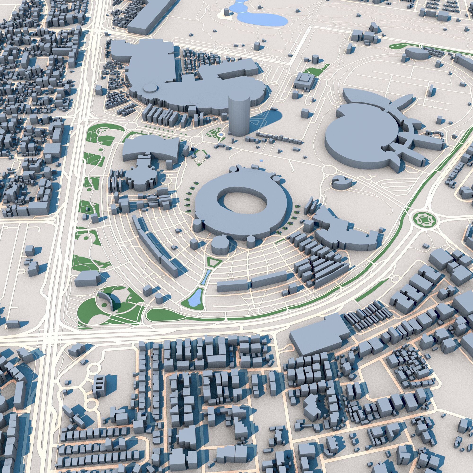 Aspire Tower Tornado Tower Doha Qatar 3D model_8